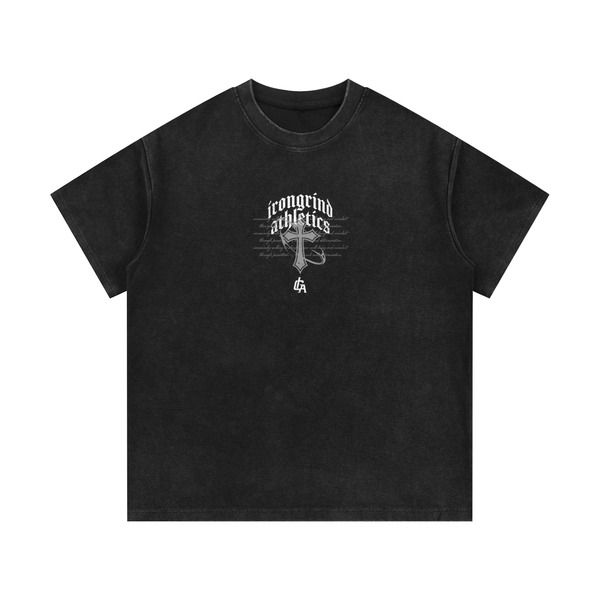 'Cross' Waffle Knit Tee