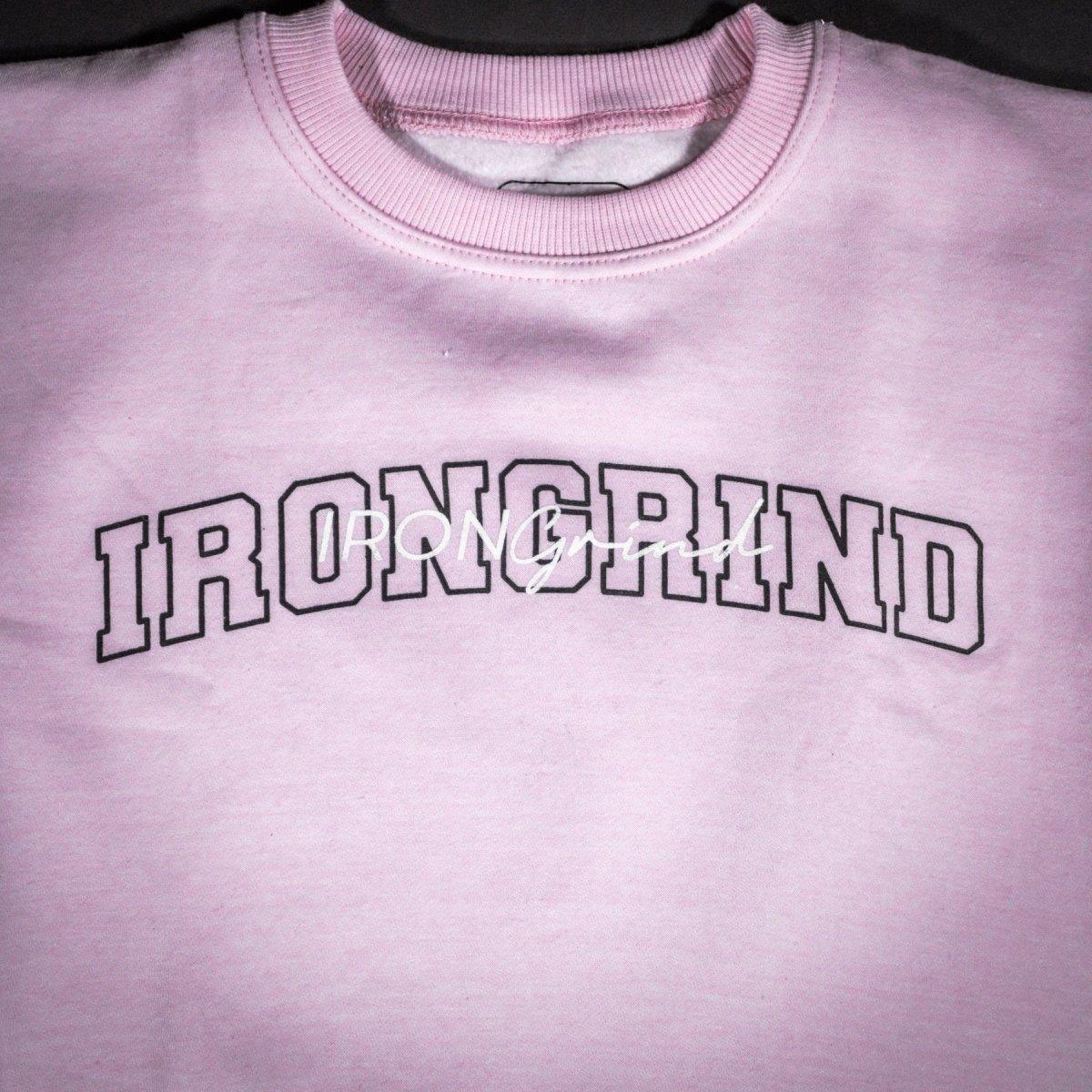 Versatility Crop Top Crewneck - Veiled Rose - IronGrind Athletics - activewear - gymshark - alphalete