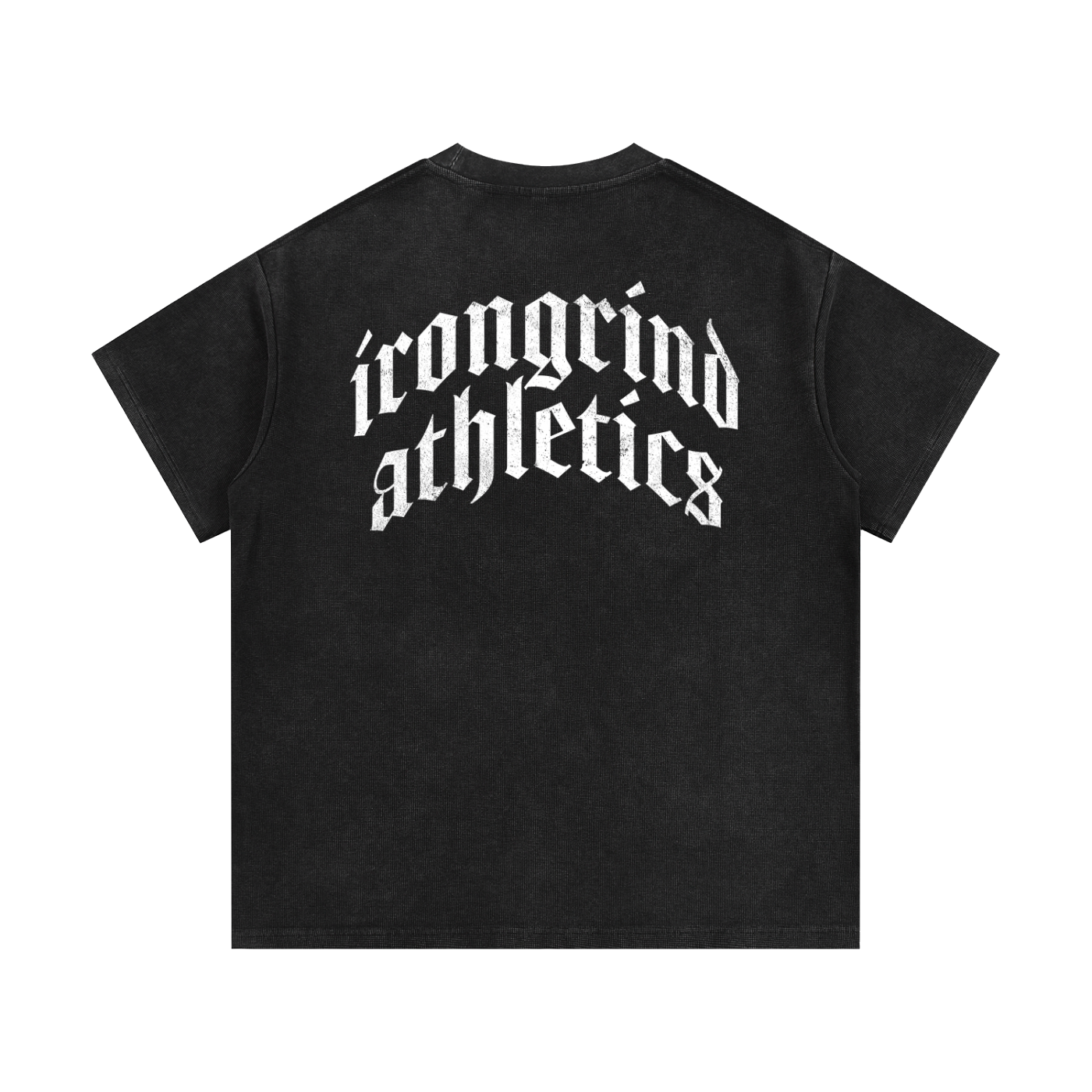 'Cross' Mineral Wash Waffle Knit T-Shirt