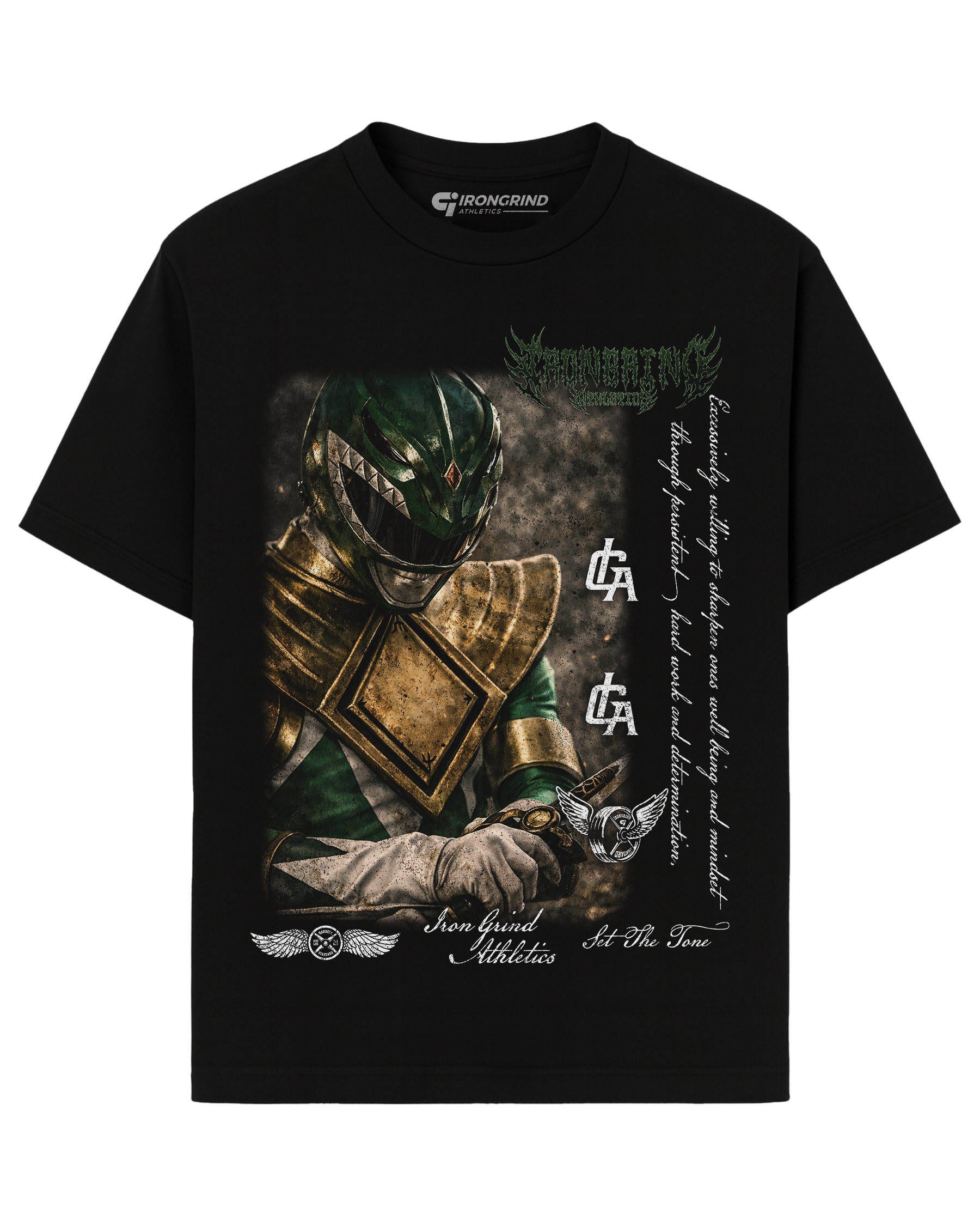 [Limited Edition] 'Pwr Rangers: Tommy Green Ranger' Heavyweight T-Shirt