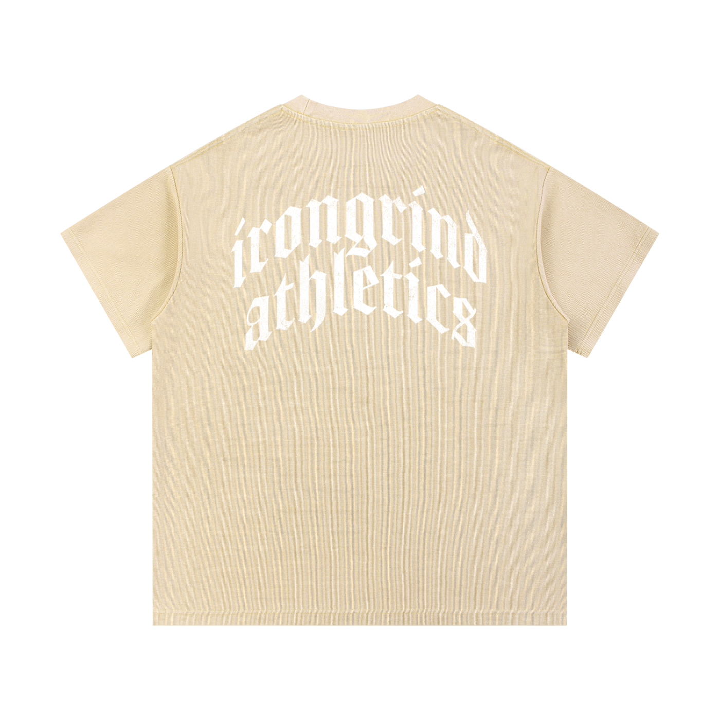 'Cross' Mineral Wash Waffle Knit T-Shirt