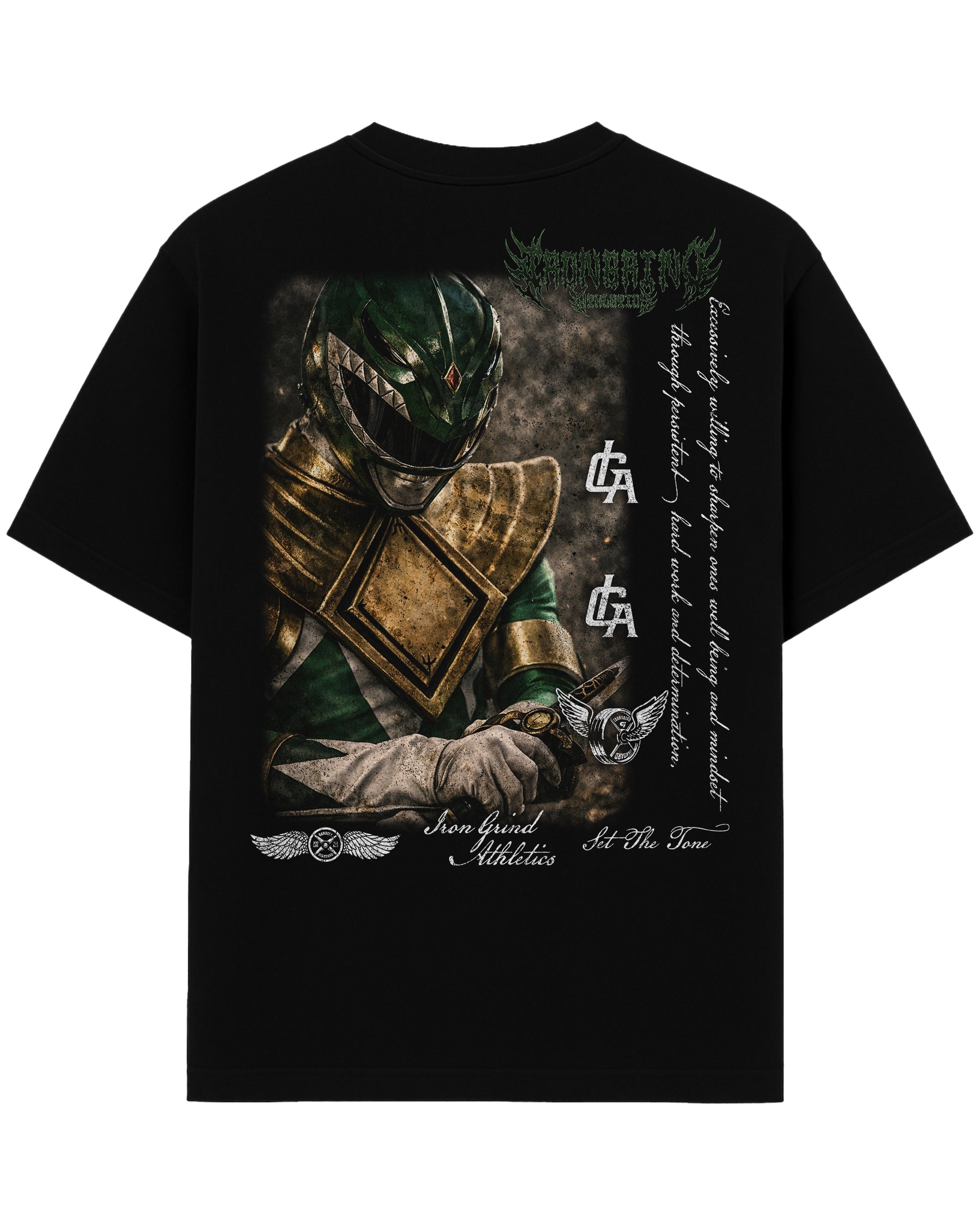 [Limited Edition] 'Pwr Rangers: Tommy Green Ranger' Heavyweight T-Shirt