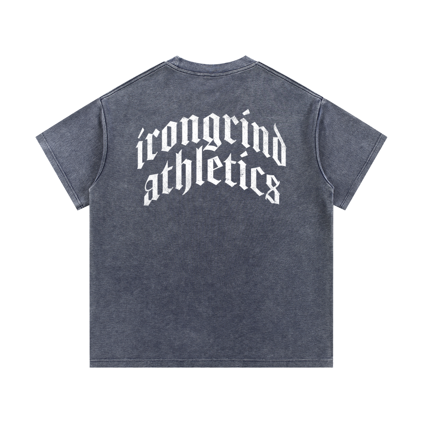 'Cross' Mineral Wash Waffle Knit T-Shirt