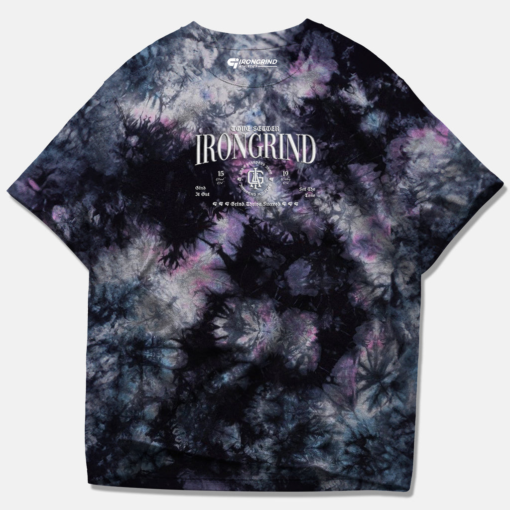 'Independence' Oversized Tie-Dye Heavyweight T-Shirt (Embroidered)