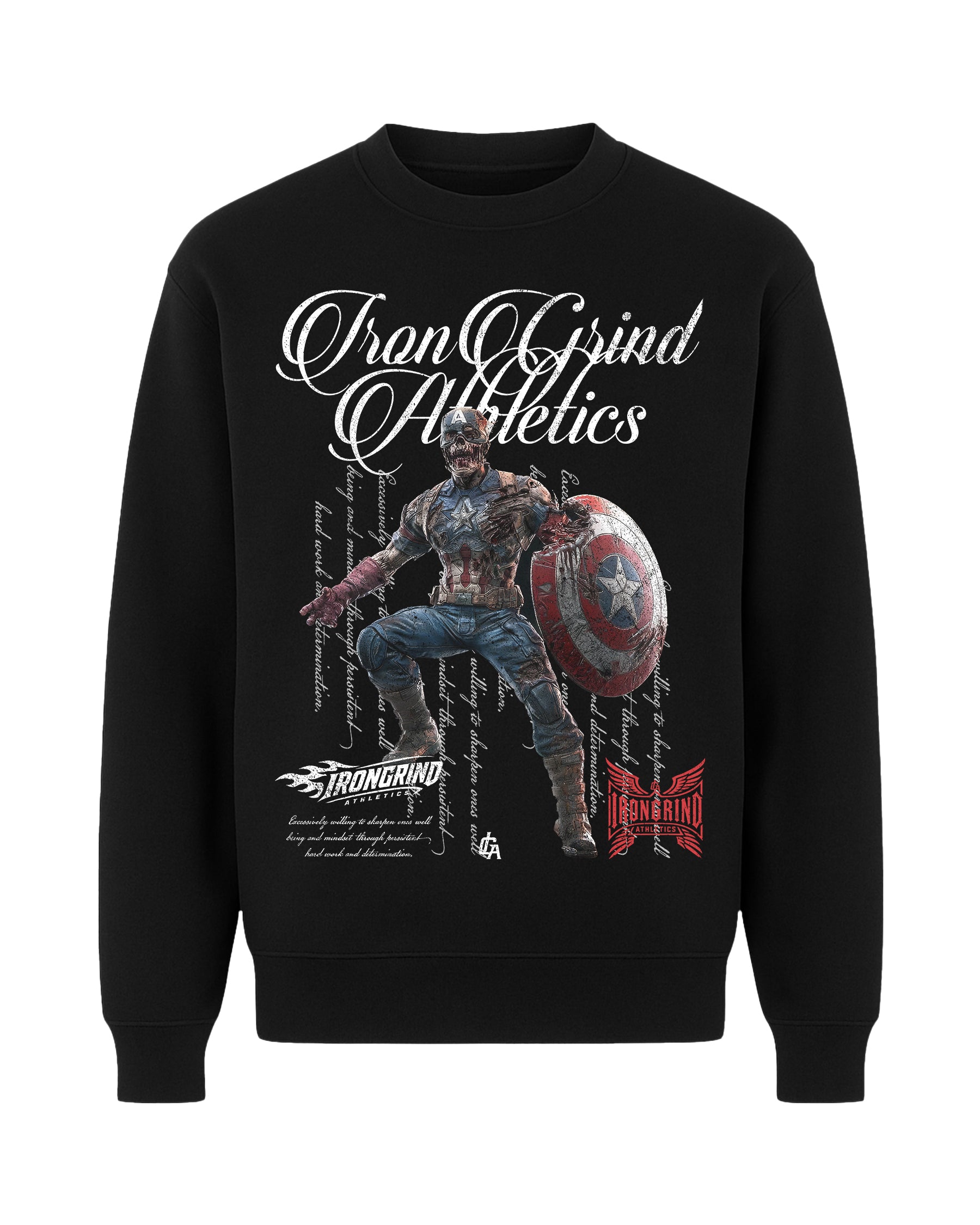 [Limited Edition] 'MRVL Zombies: Captain America Zombie' Premium Crew Neck
