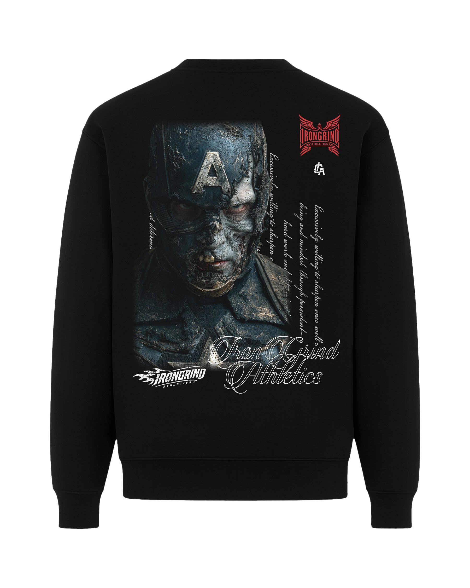 [Limited Edition] 'MRVL Zombies: Captain America Zombie' Premium Crew Neck