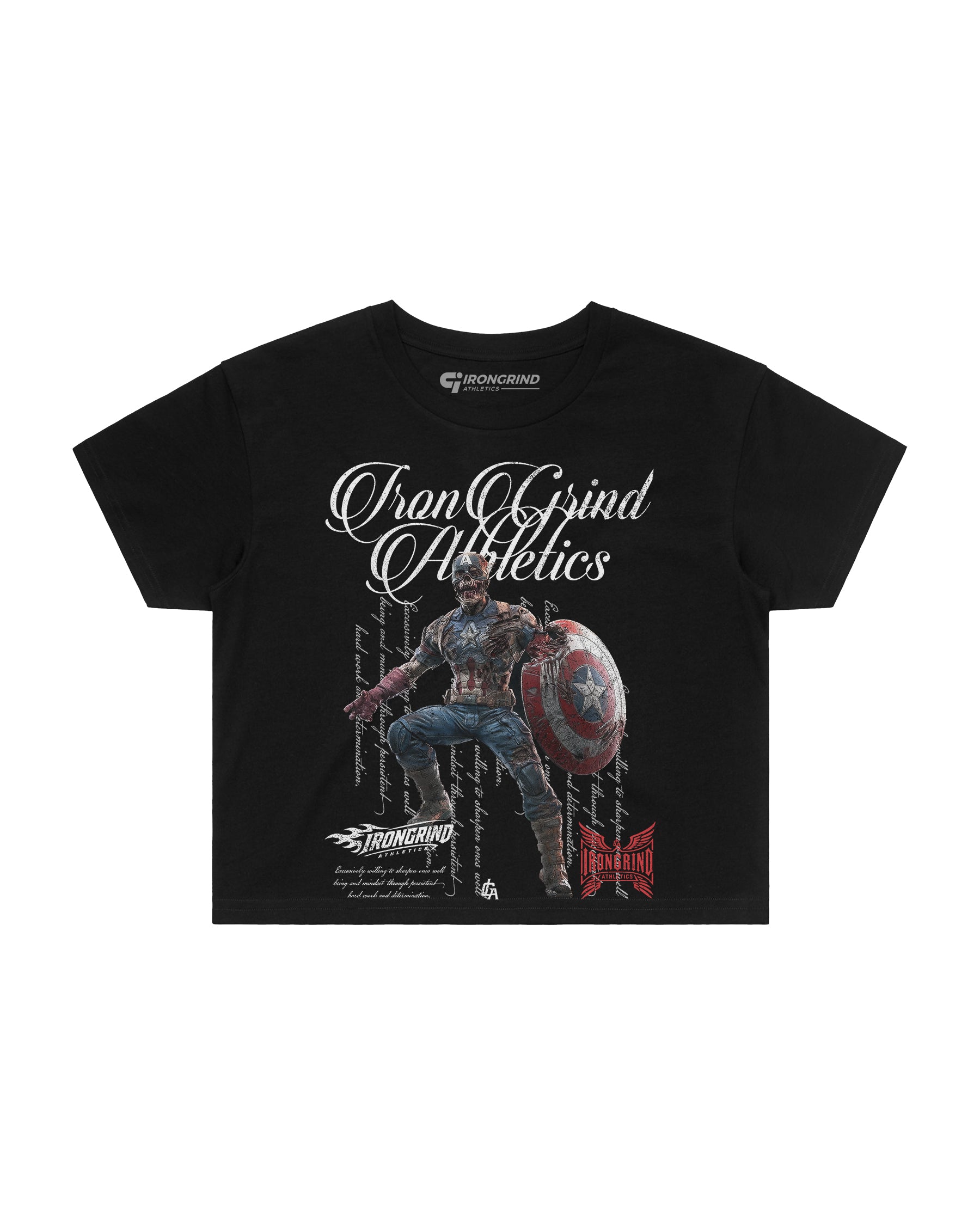 [Limited Edition] 'MRVL Zombies: Captain America' Wo's Crop Top
