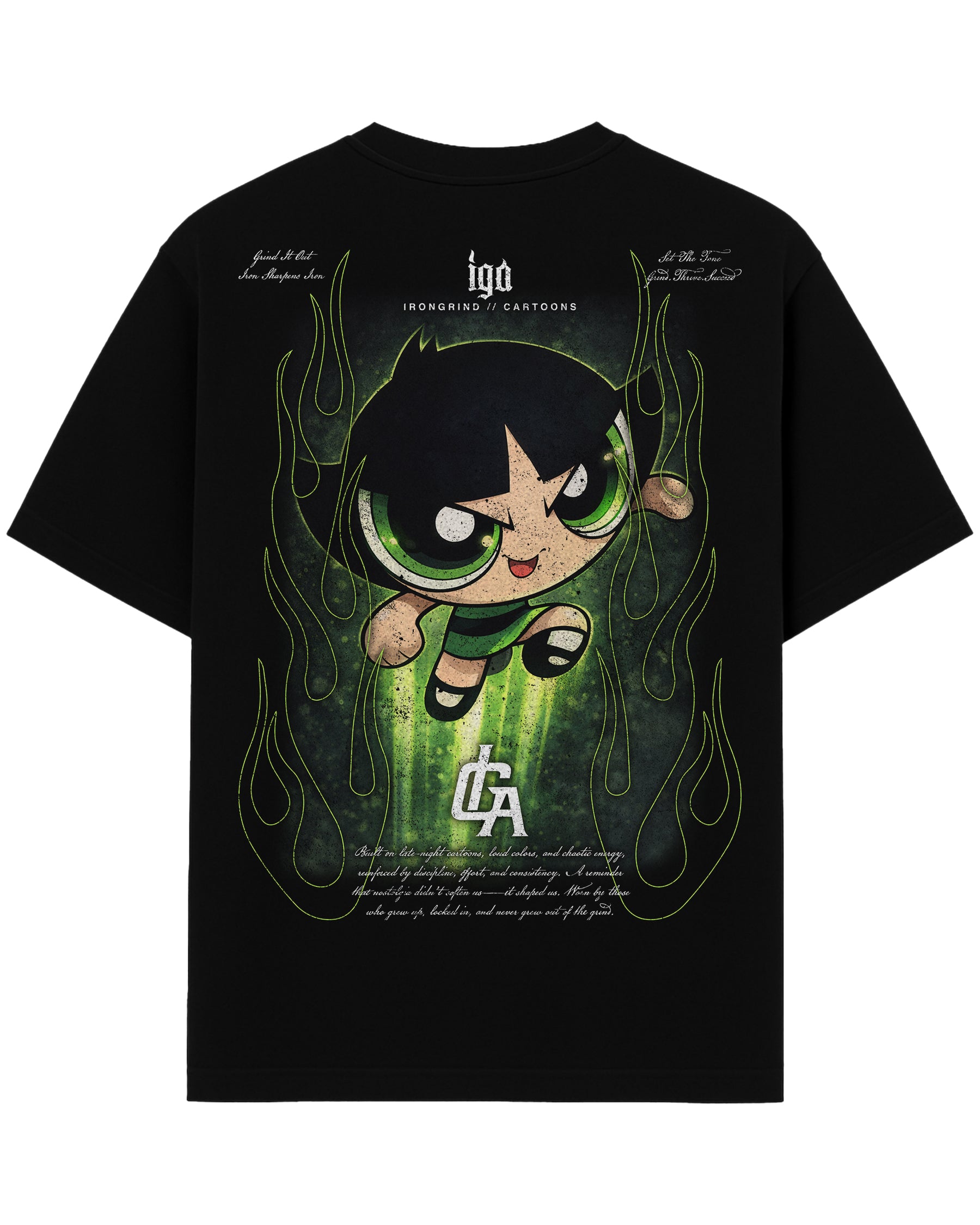 [Limited Edition] 'Cartoons: Powerpuff Girls Buttercup' Heavyweight T-Shirt