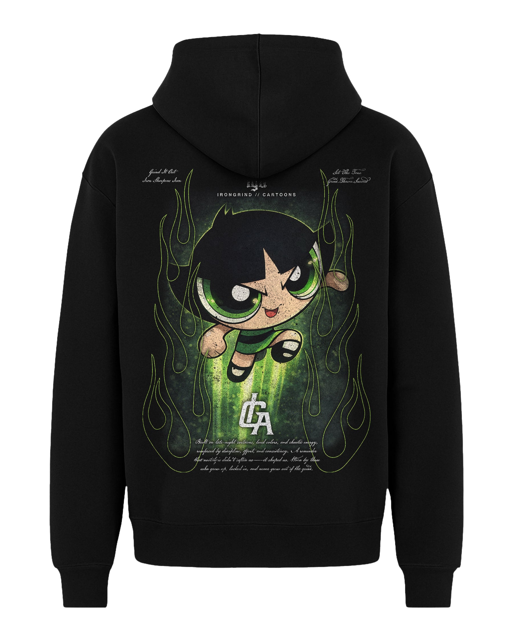 [Limited Edition] 'Cartoons: Powerpuff Girls Buttercup' Box Hoodie