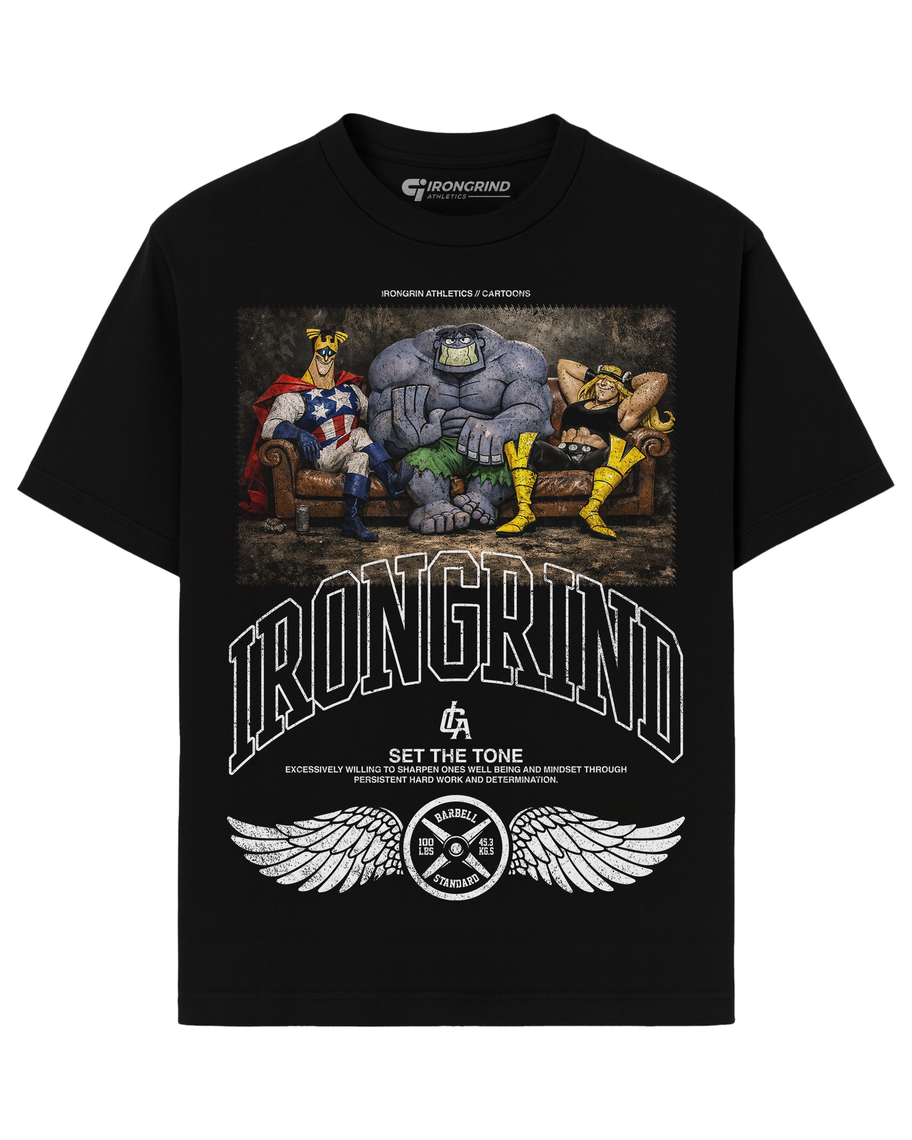 [Limited Edition] 'Cartoons: The Justice Friends' Heavyweight T-Shirt