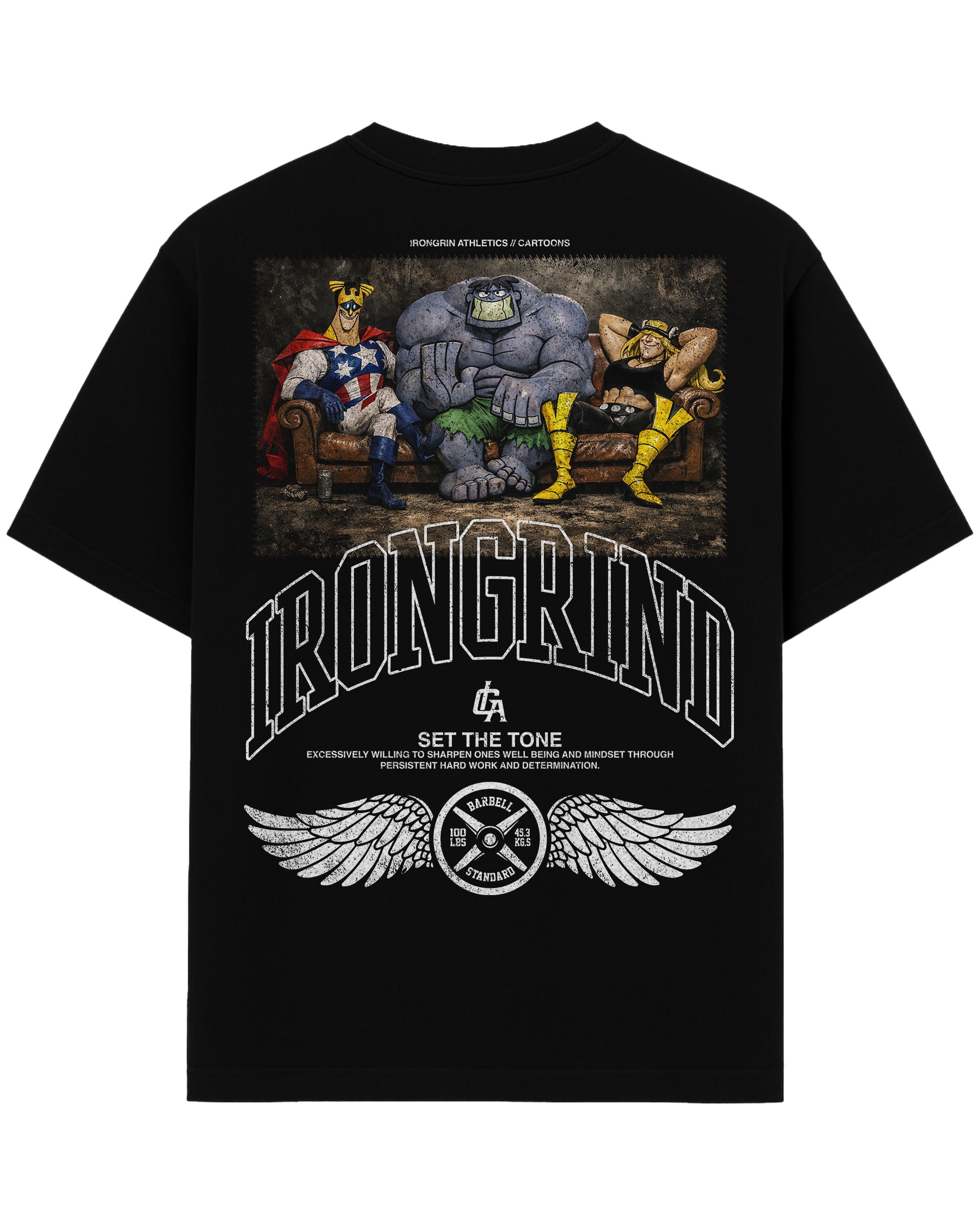 [Limited Edition] 'Cartoons: The Justice Friends' Heavyweight T-Shirt