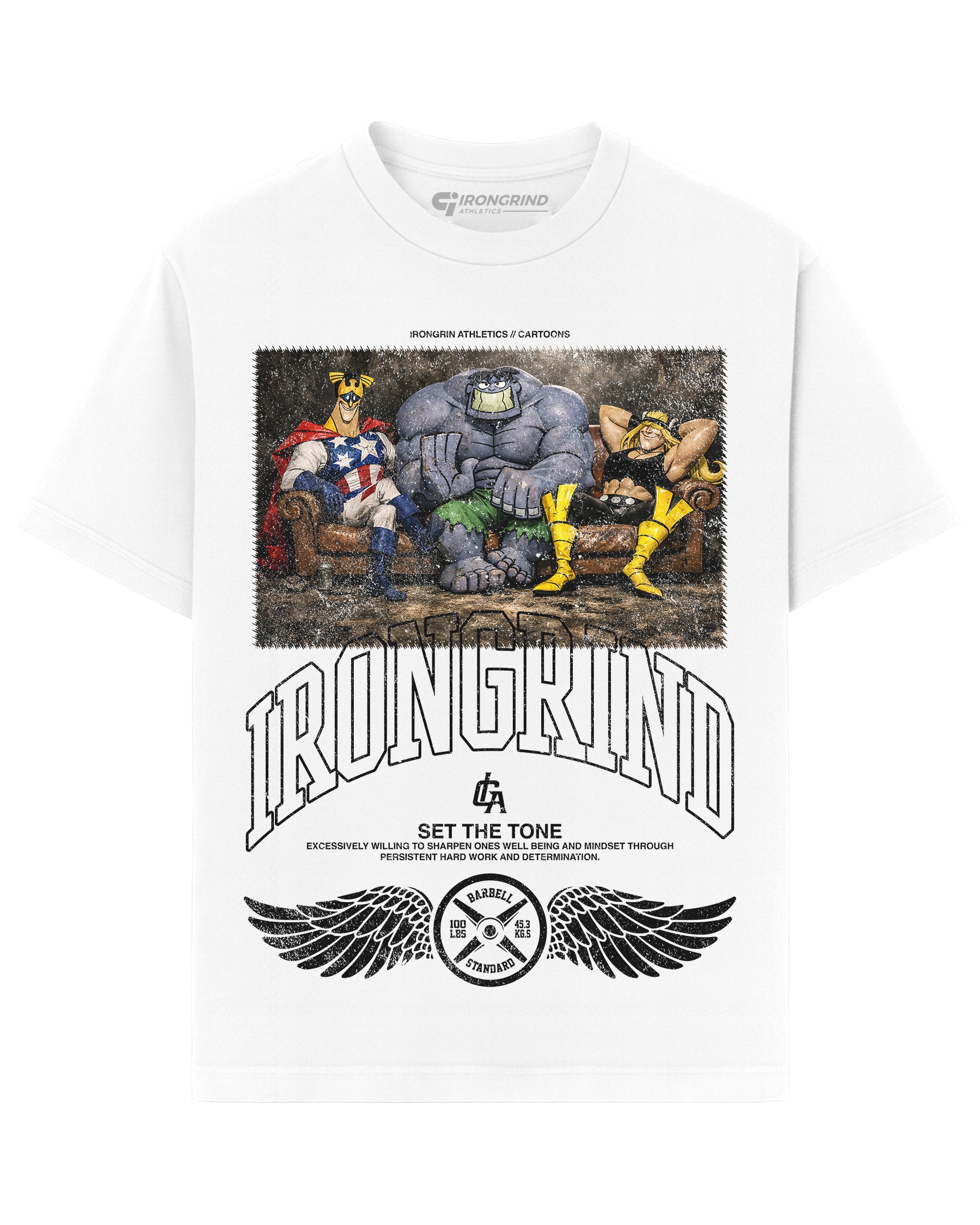 [Limited Edition] 'Cartoons: The Justice Friends' Heavyweight T-Shirt