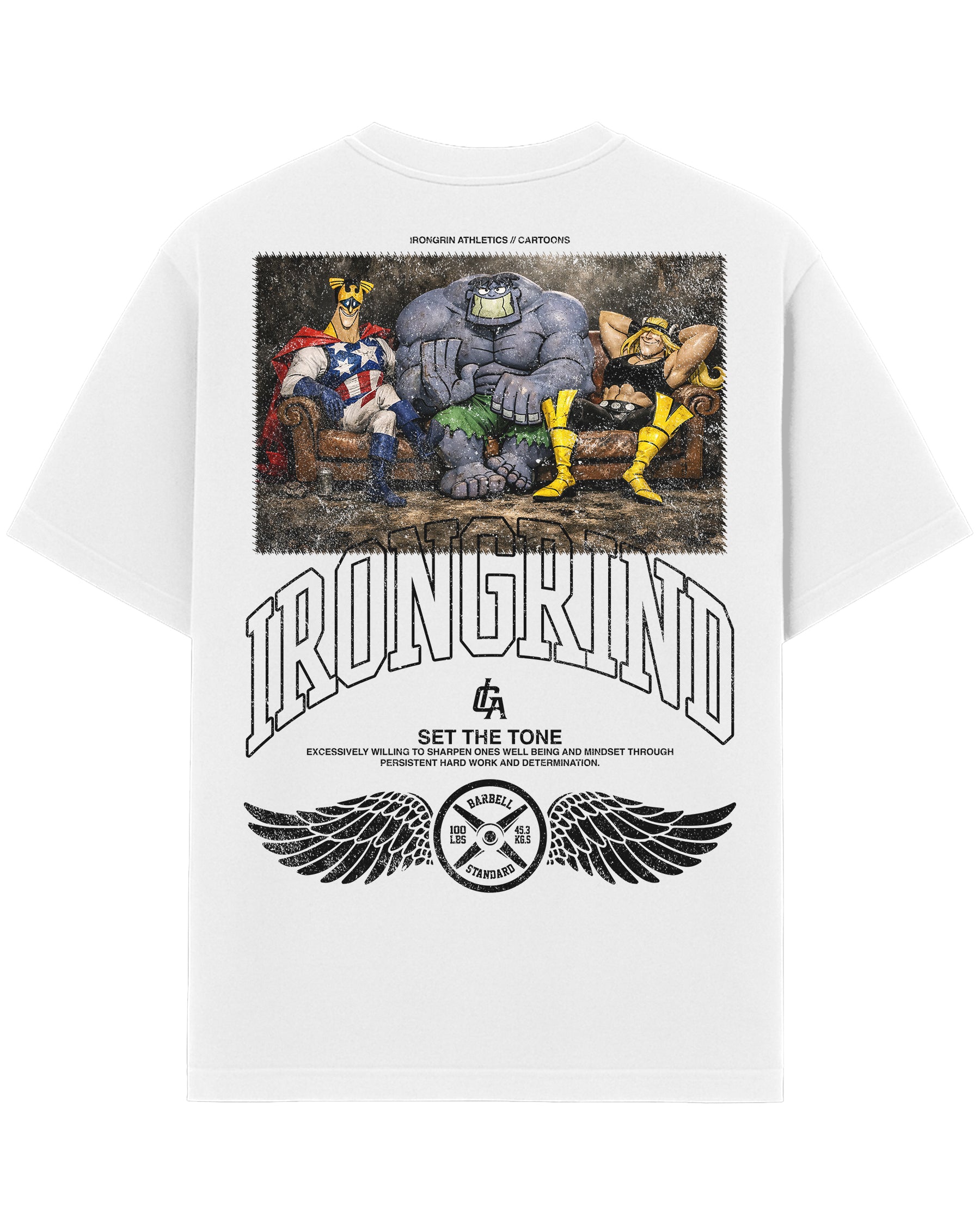 [Limited Edition] 'Cartoons: The Justice Friends' Heavyweight T-Shirt