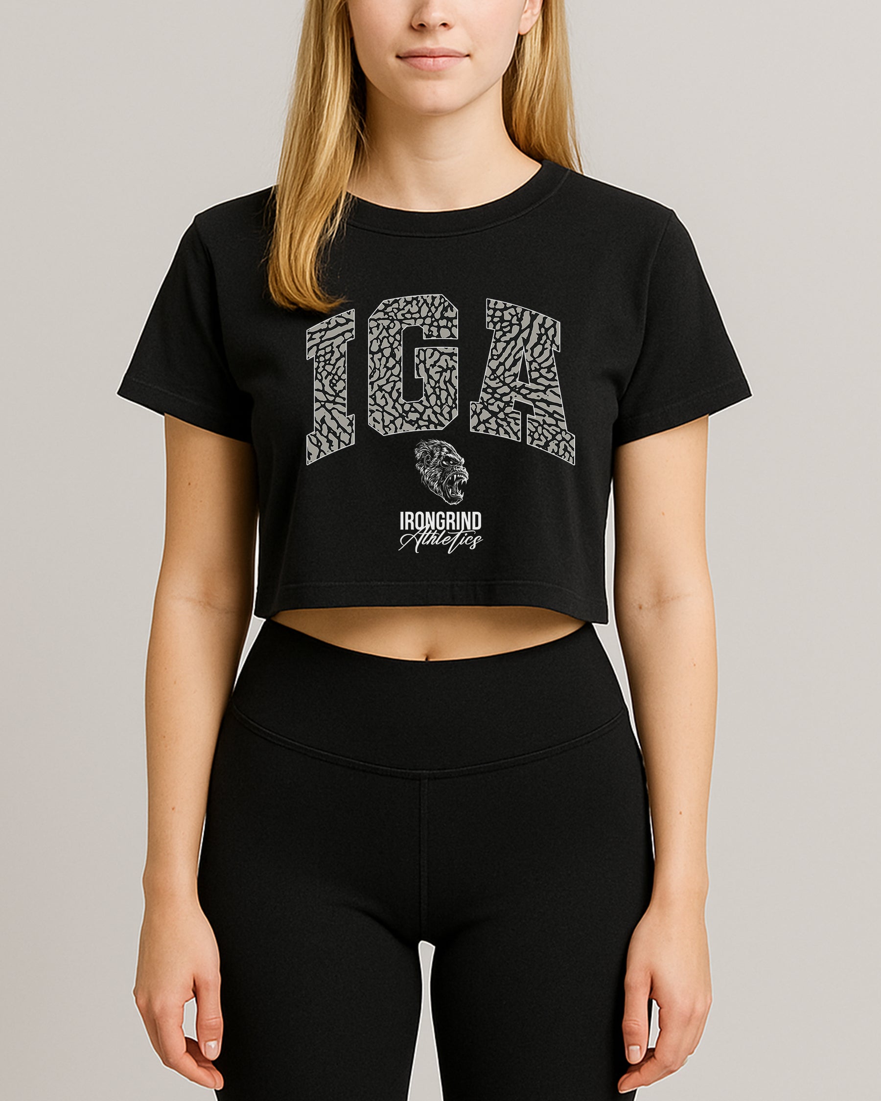 'Cement' Crop Top