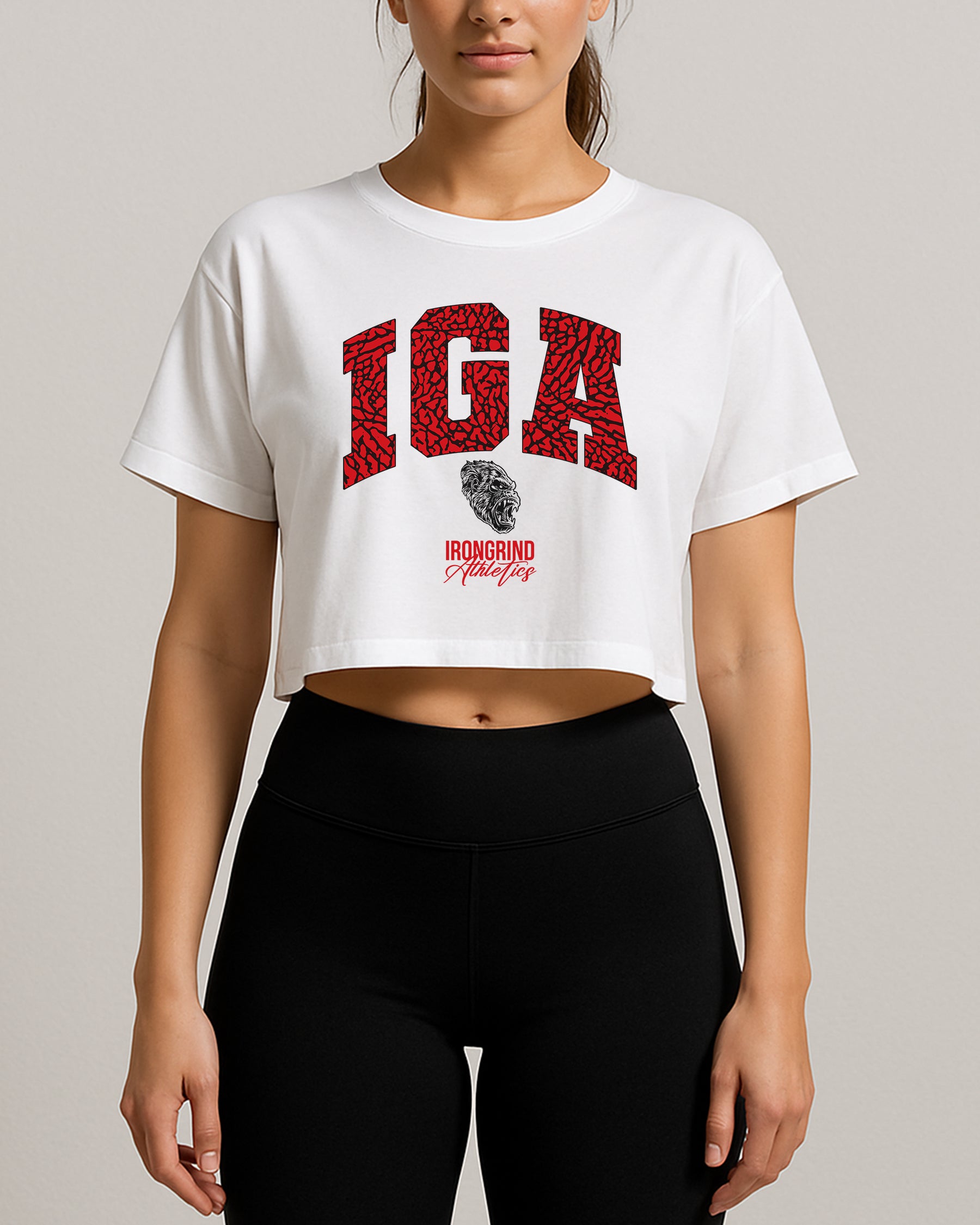 'Cement' Crop Top