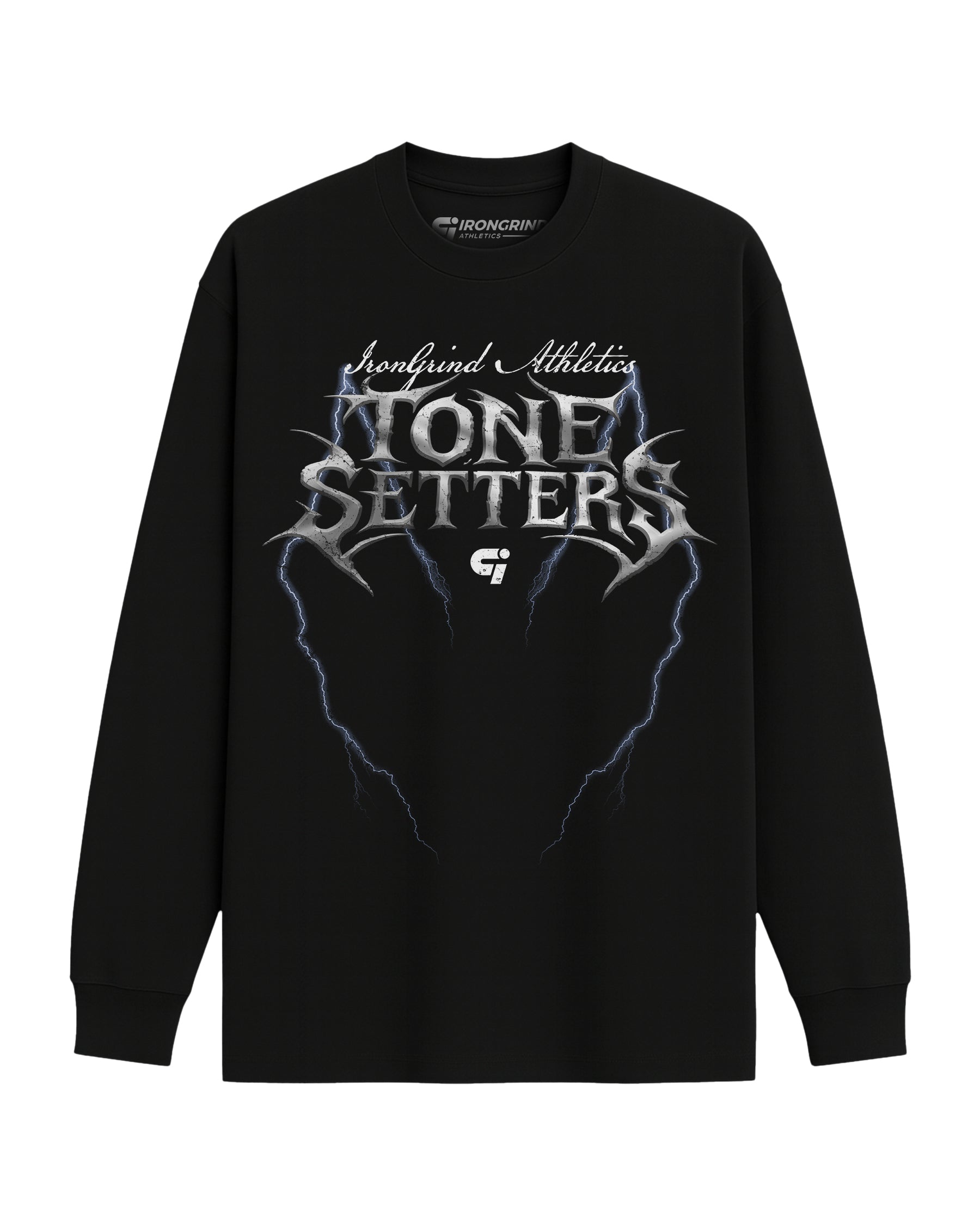 'Chrome Surge' Heavyweight Long Sleeve T-Shirt