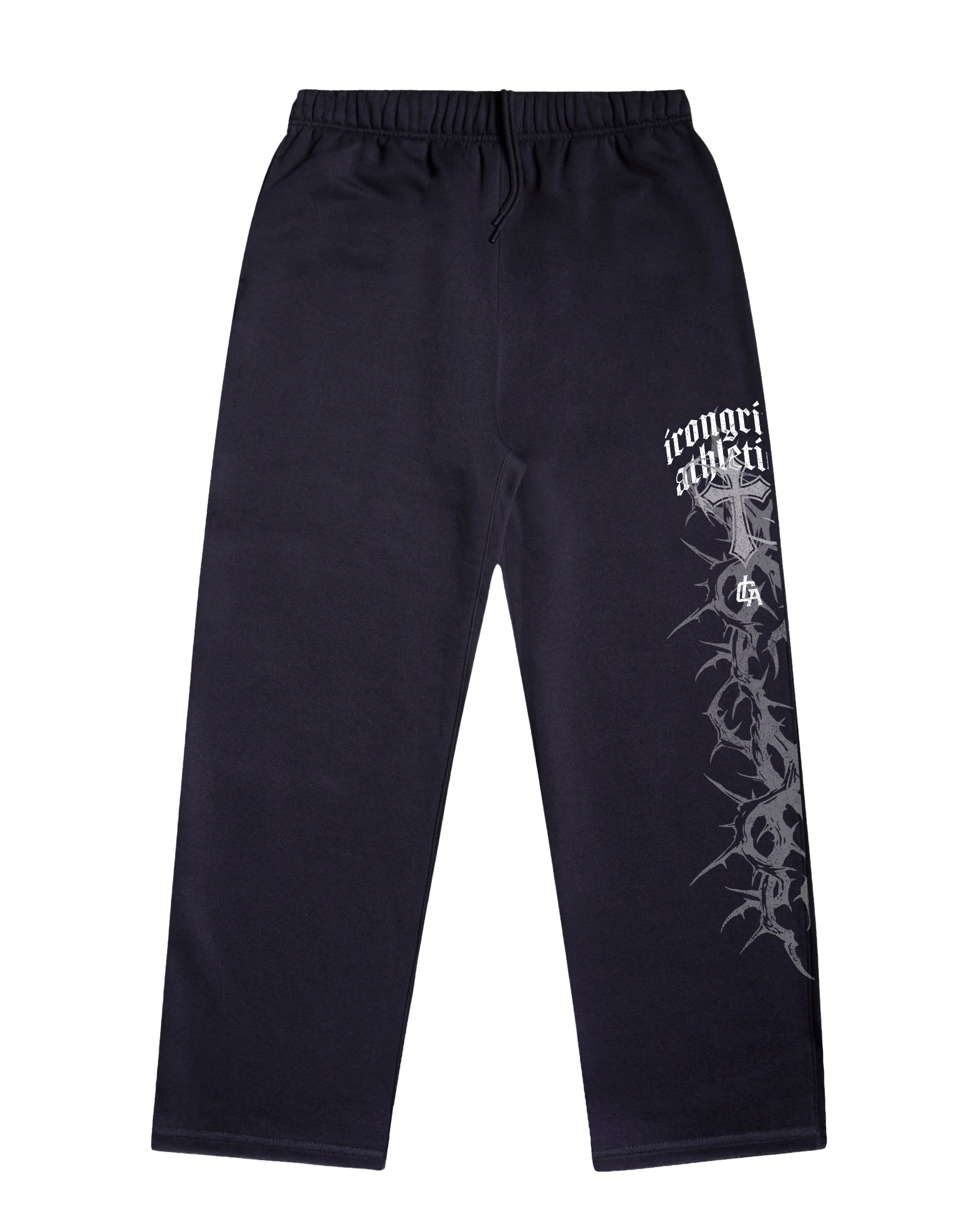 'Cross' Relax Cuffless Track Pants