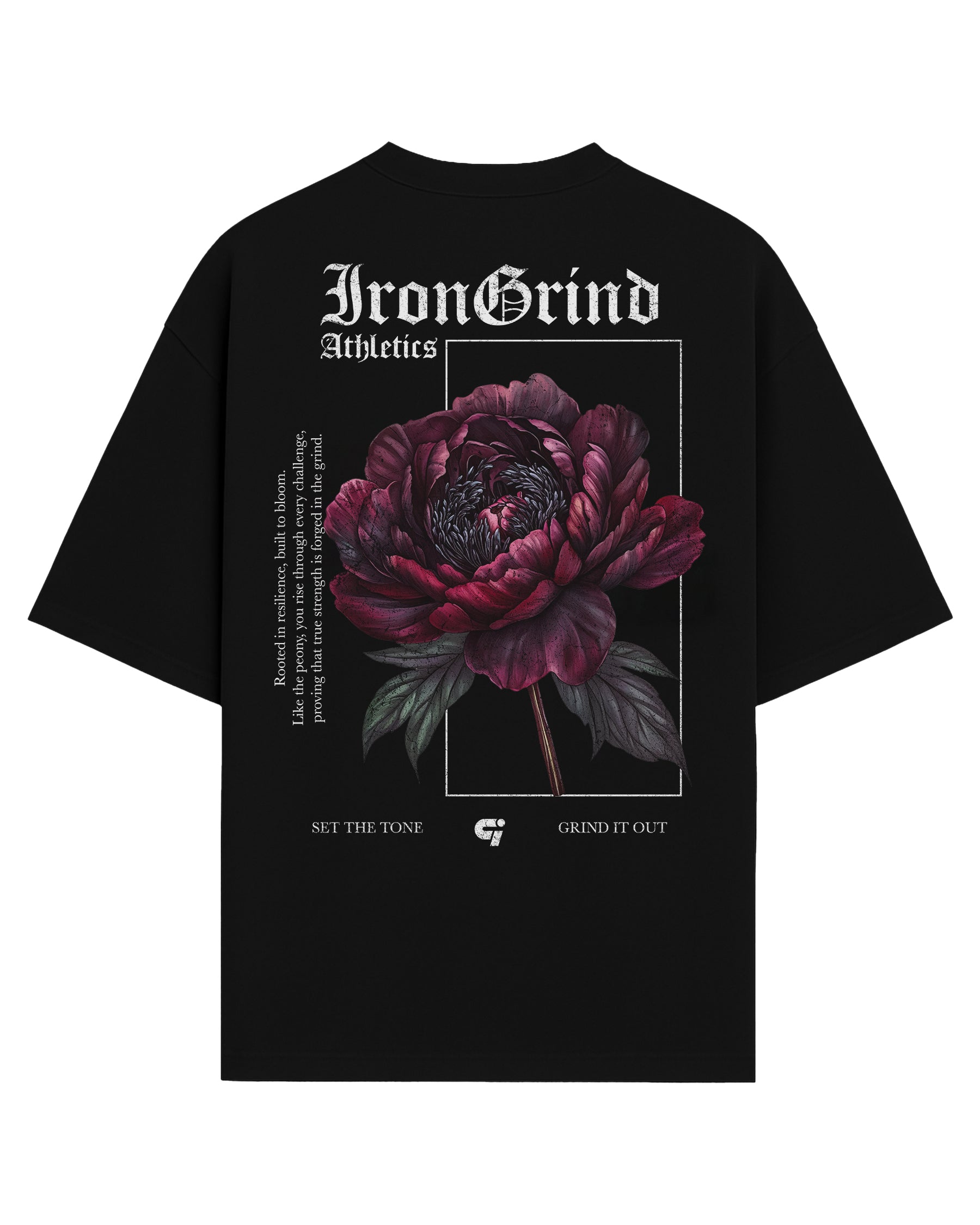 Florae 'Dark Bloom Peony' Box T-Shirt
