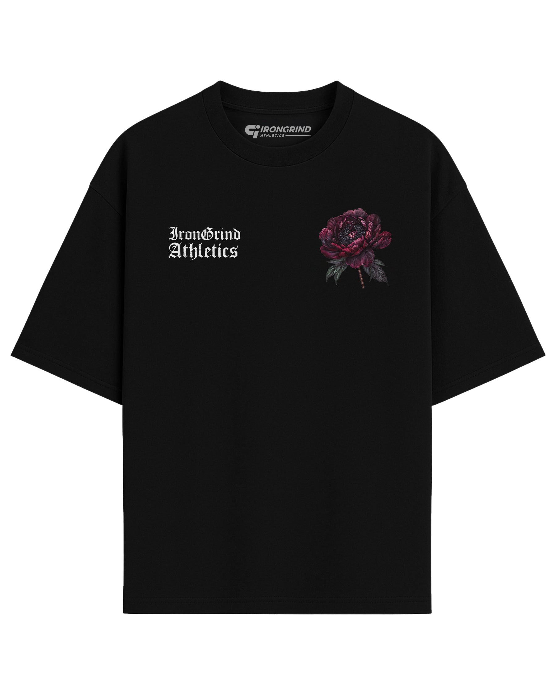 'Dark Bloom Peony' Box T-Shirt