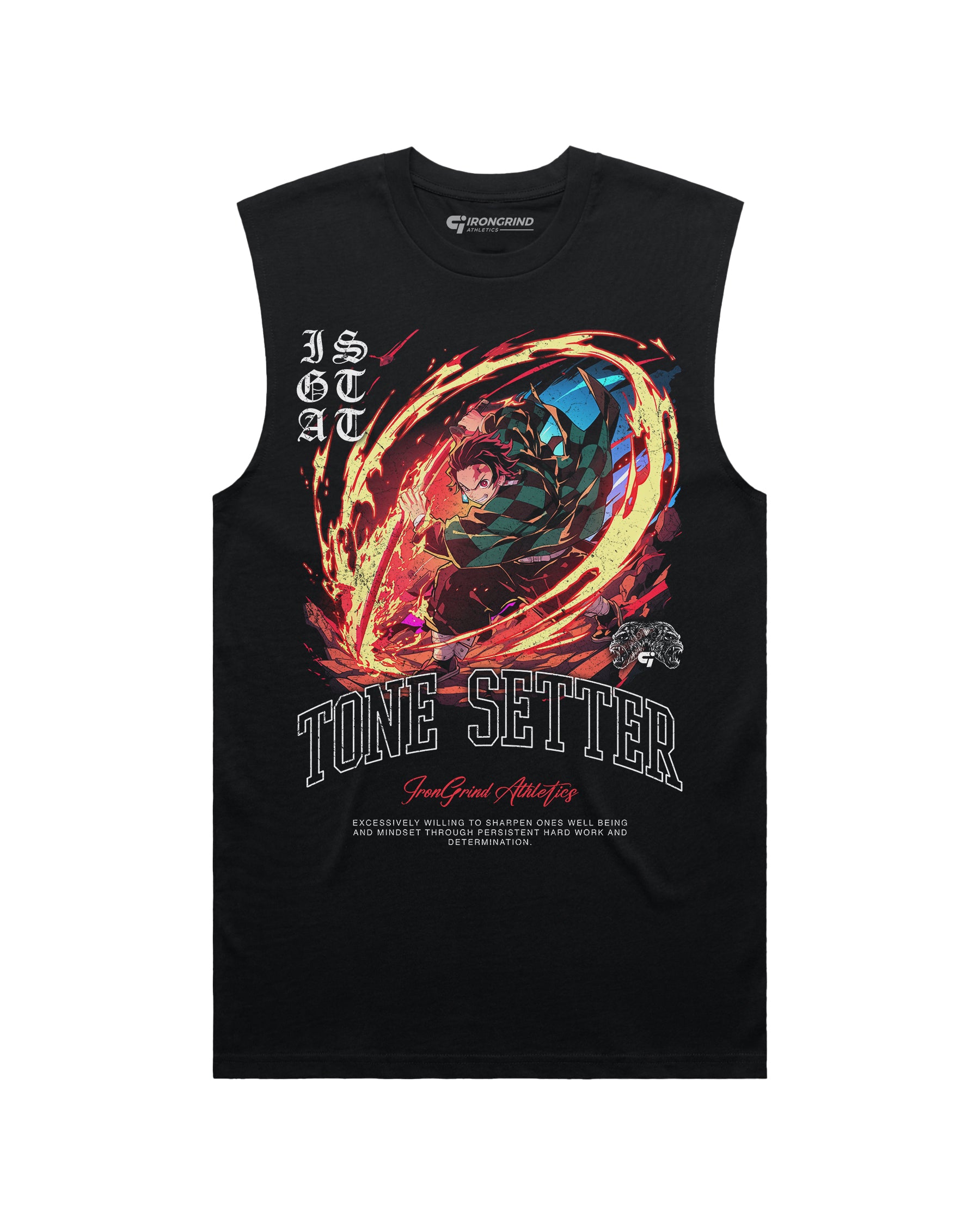 [Limited Edition] 'Demon Slayer: Tanjiro Fire' Classic Tank