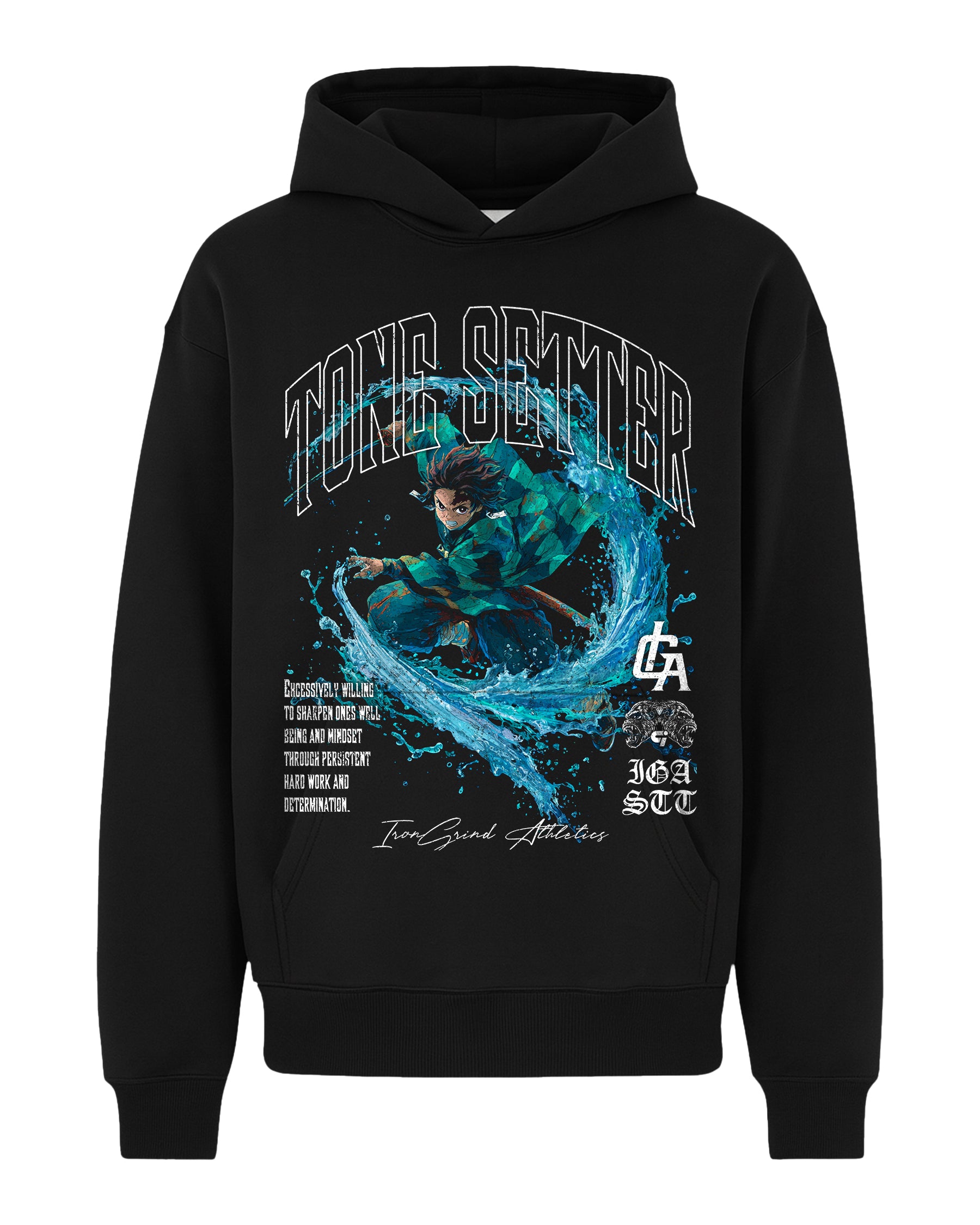 [Limited Edition] 'Demon Slayer: Tanjiro Water' Box Hoodie