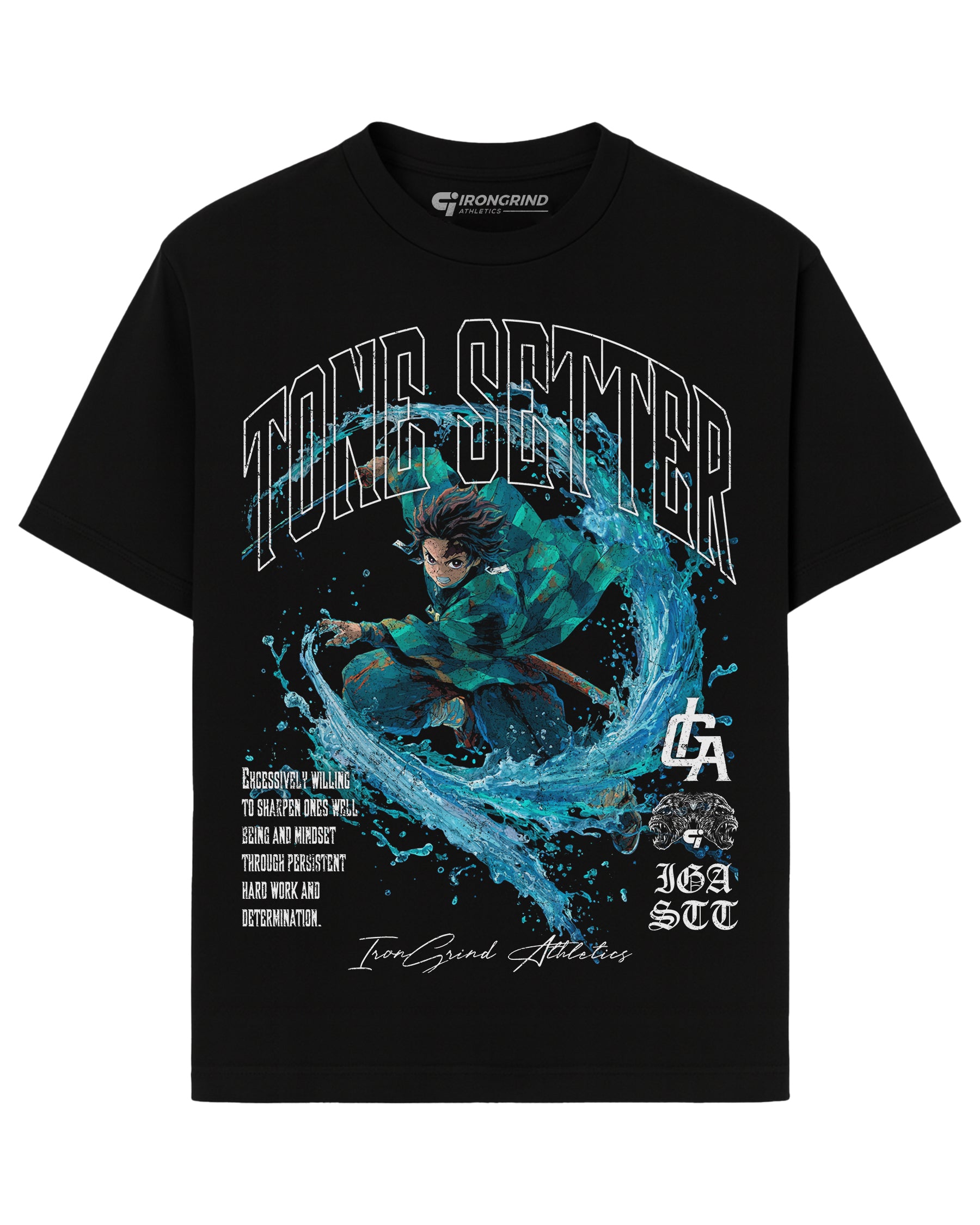 [Limited Edition] 'Demon Slayer: Tanjiro Water' Heavyweight T-Shirt