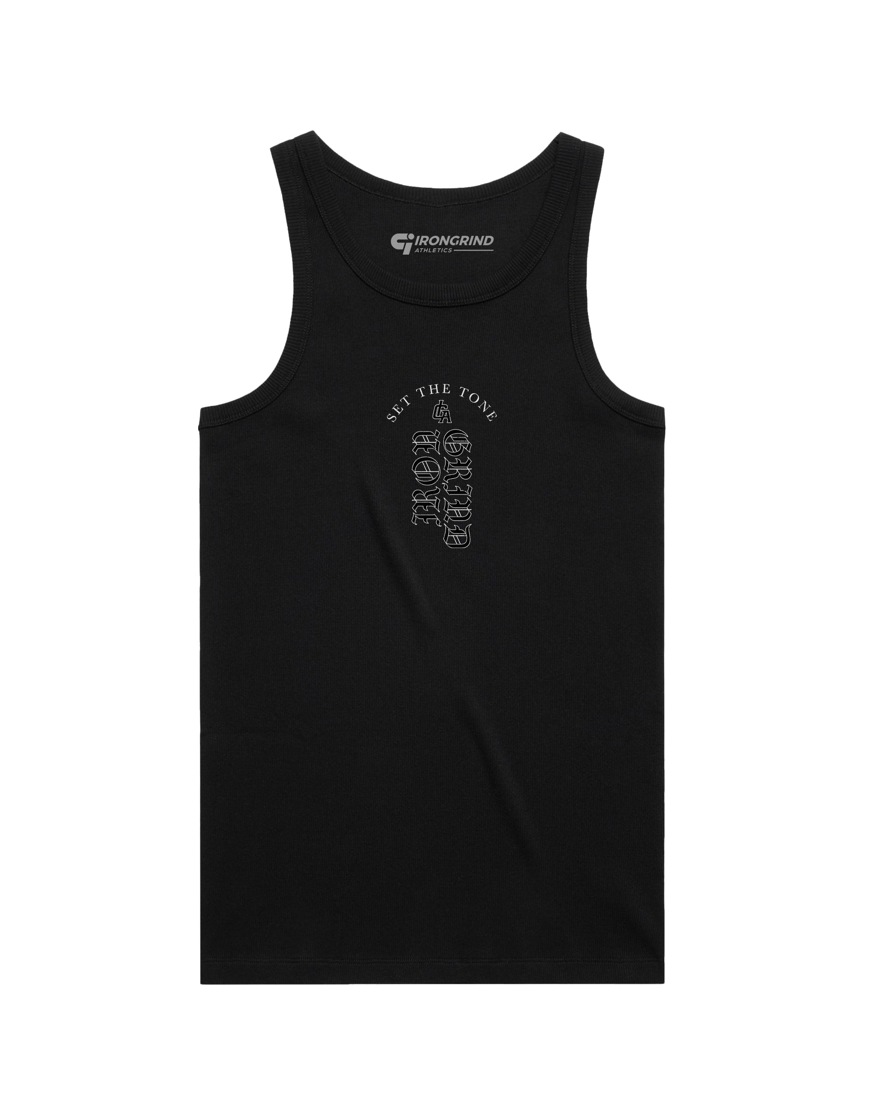 'Duality' Organic Rib Singlet