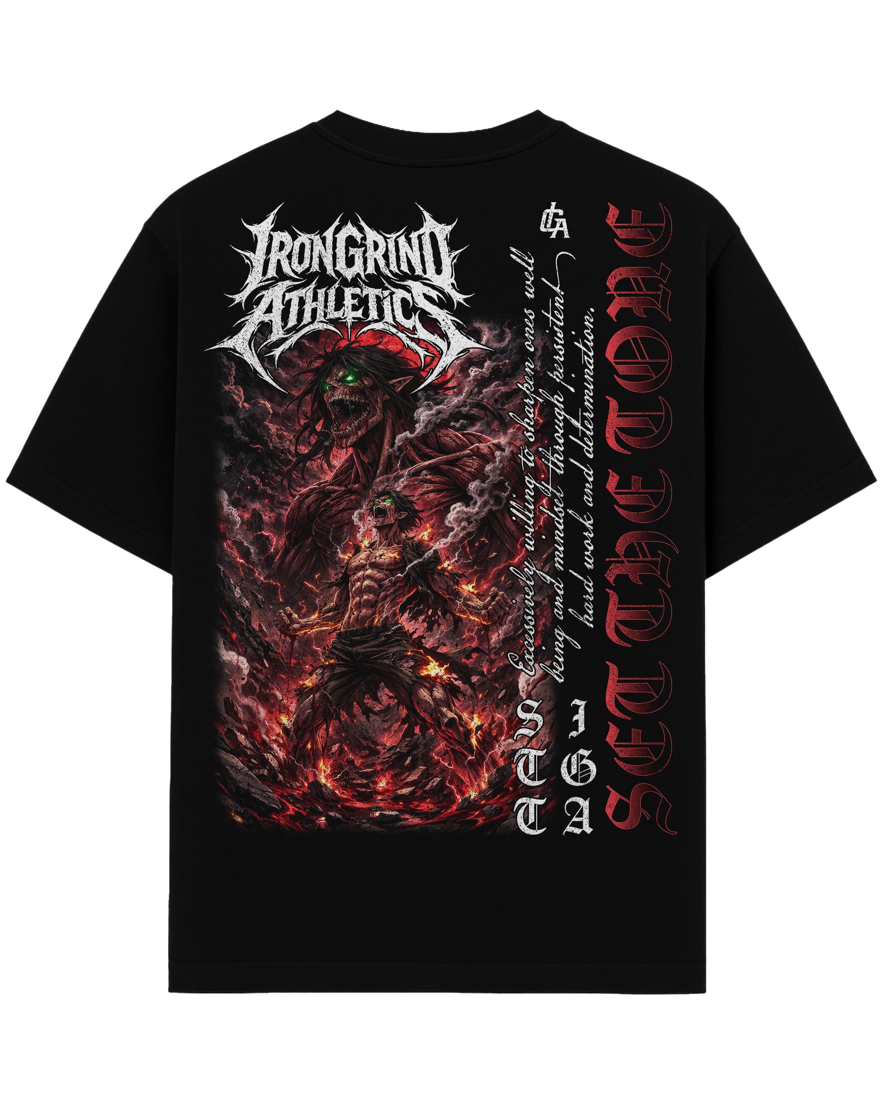 [Limtied Edition] 'AOT: Eren V3' Heavyweight T-Shirt