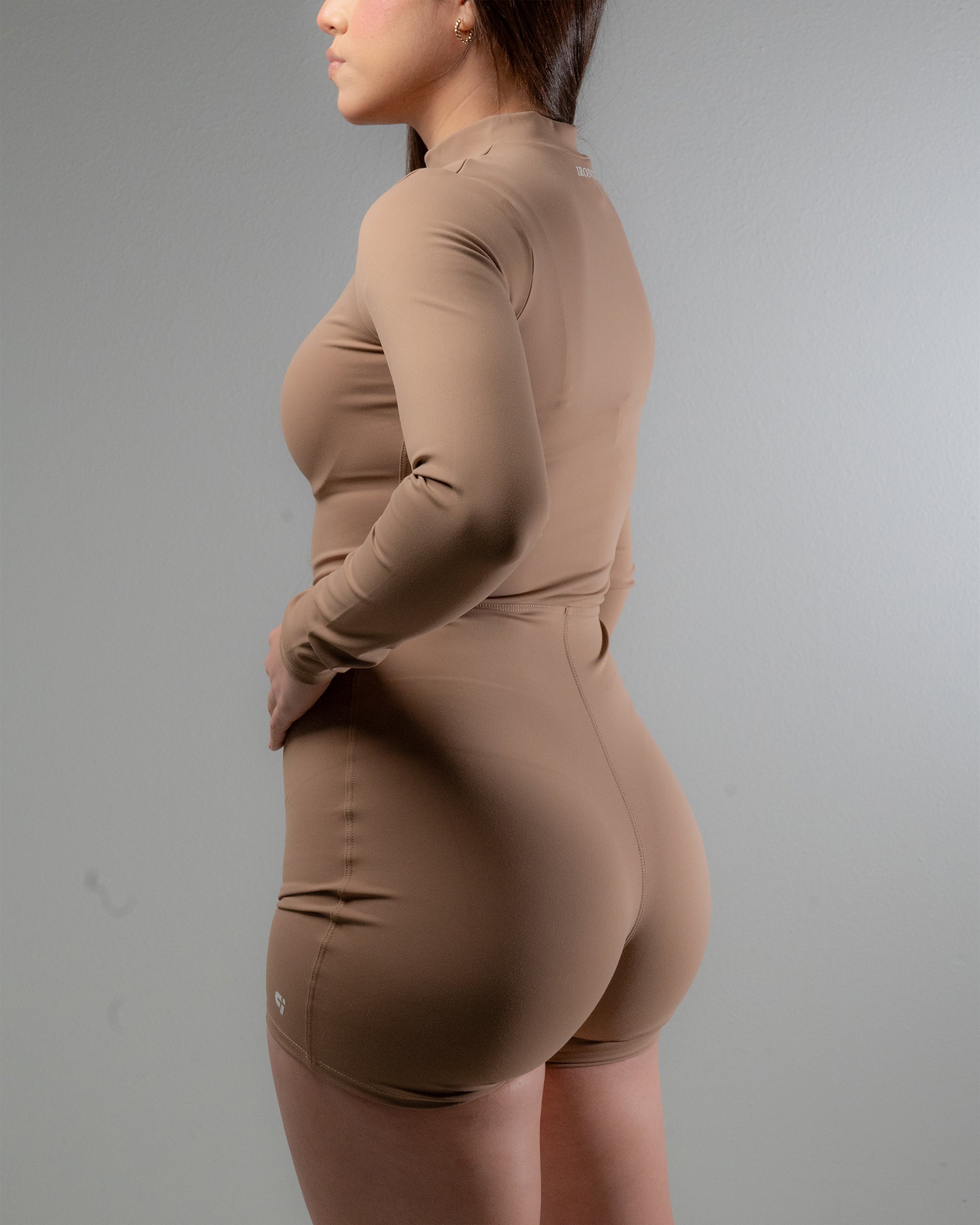 Halo Sculpt ¾ Zip Romper