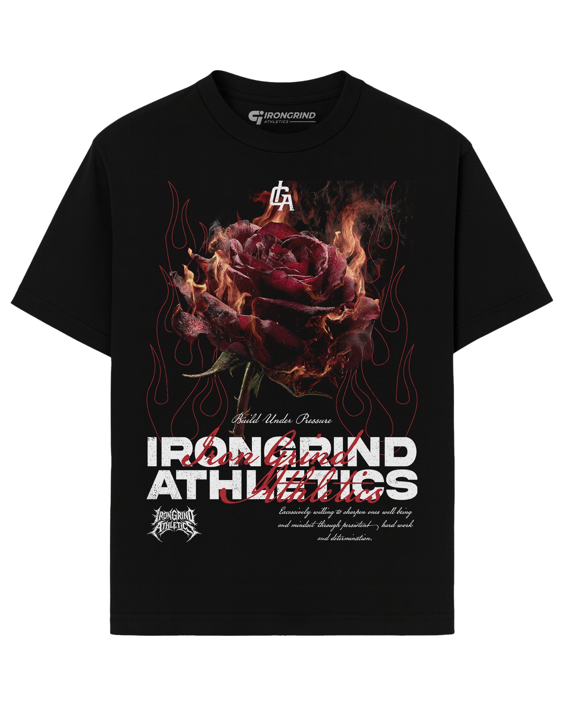 Florae 'Inferno Bloom' Heavyweight T-Shirt