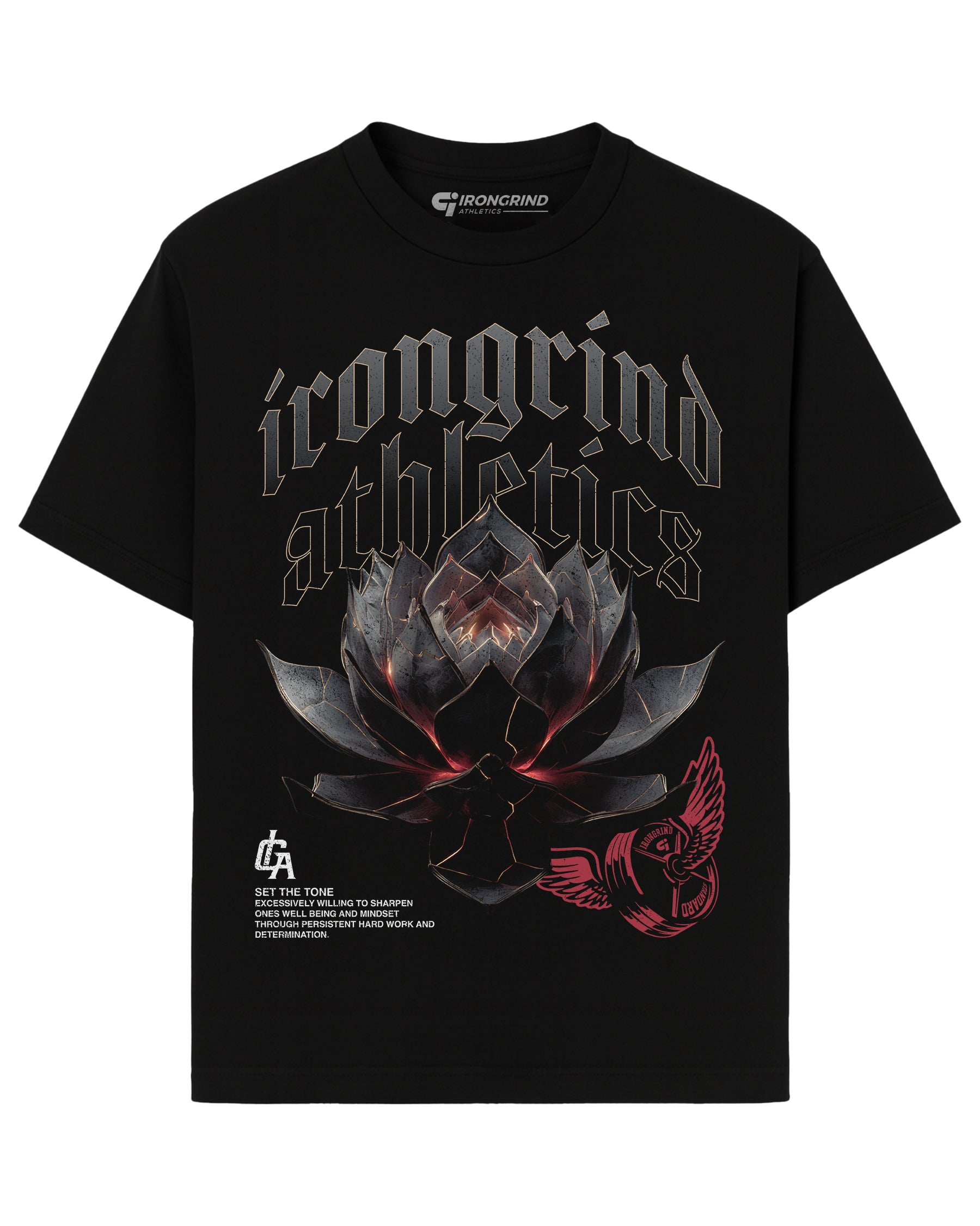 Florae 'Iron Lotus' Heavyweight T-Shirt
