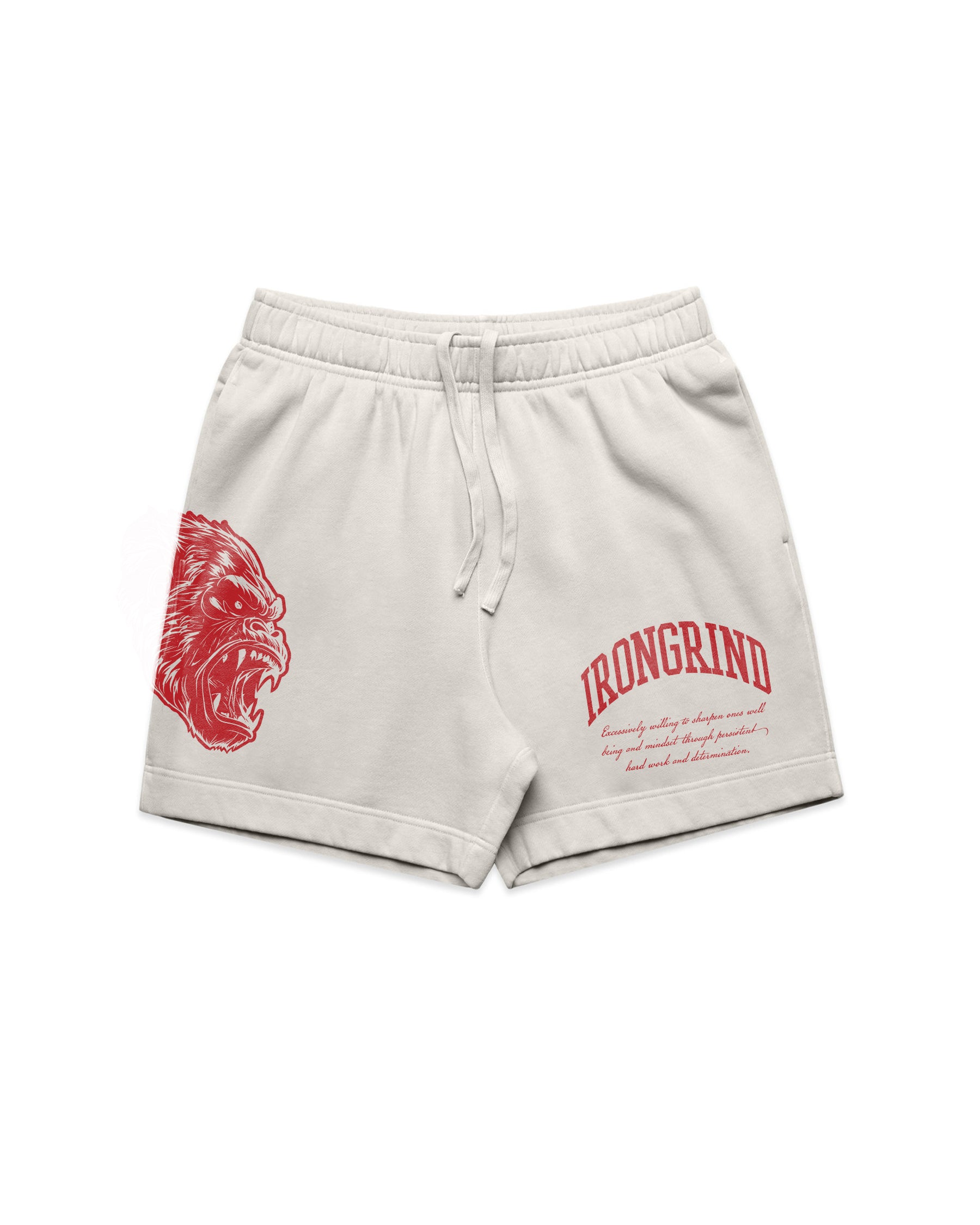 'Gorilla' Relax Faded Track Shorts 18"