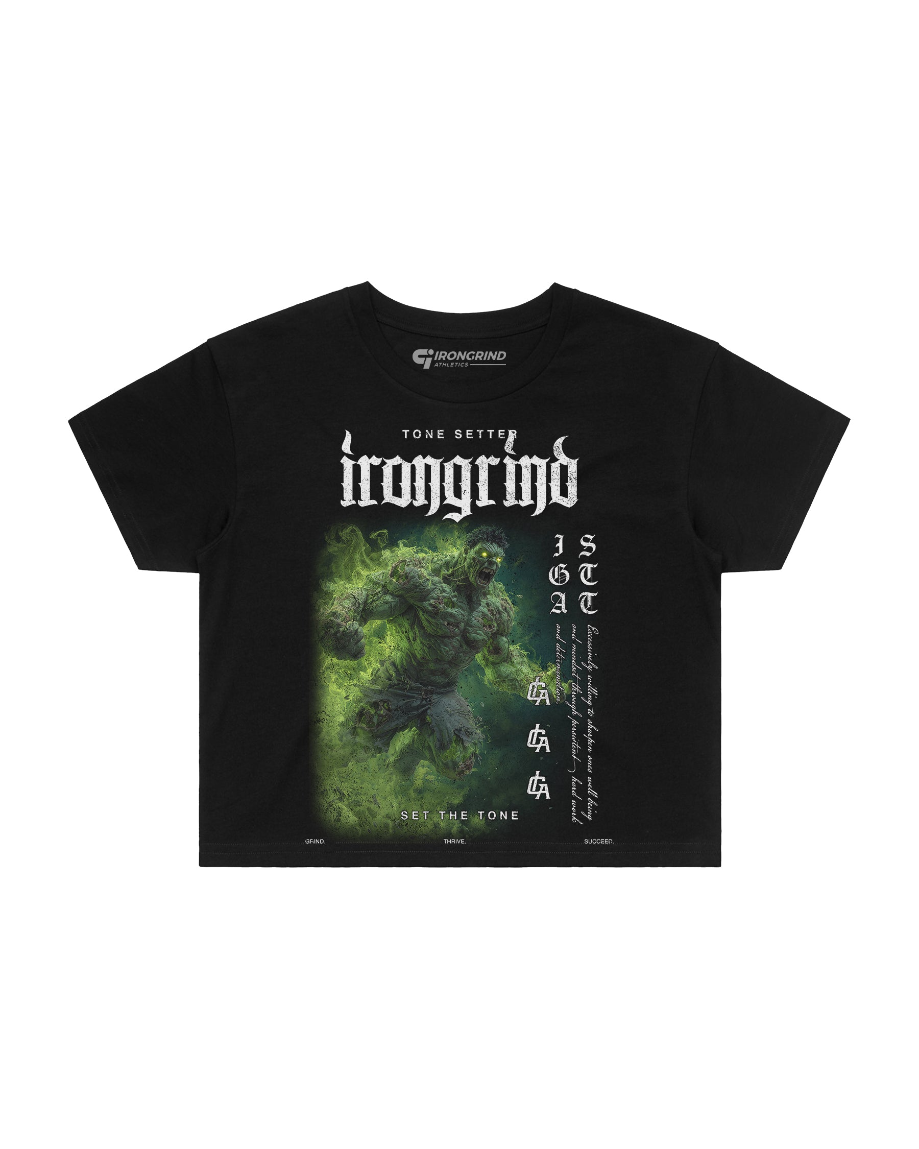 [Limited Edition] 'MRVL Zombies: Hulk' Wo's Crop Top