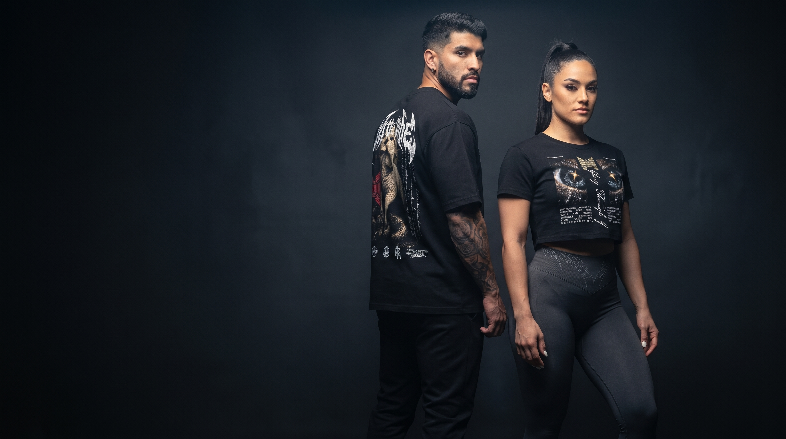 Glory Through Grind tee and crop tee