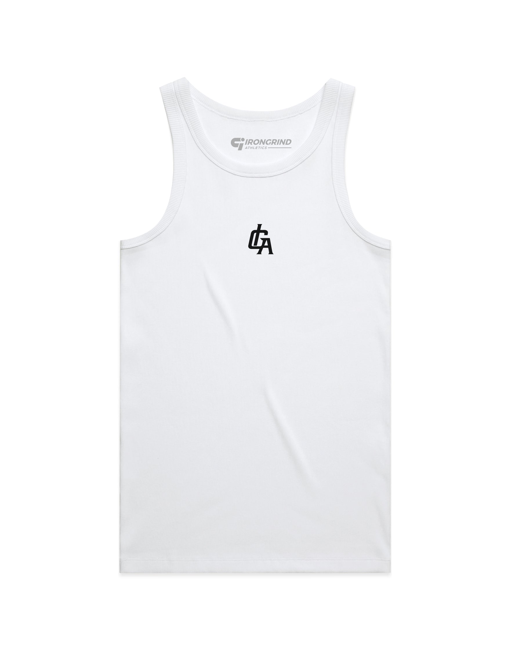 'IGA Monogram' Organic Rib Singlet