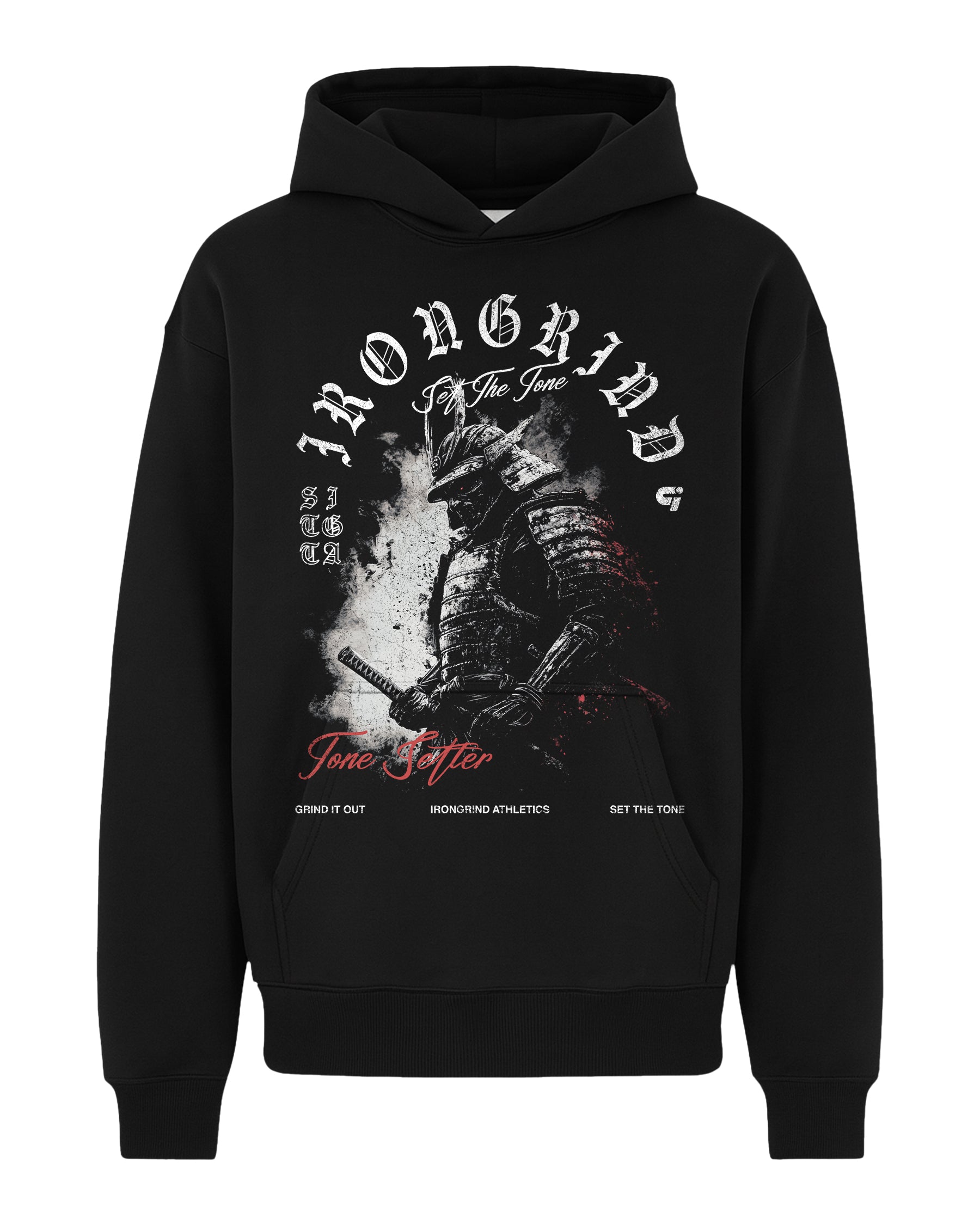 Japanese 'Bushido Strength' Box Hoodie