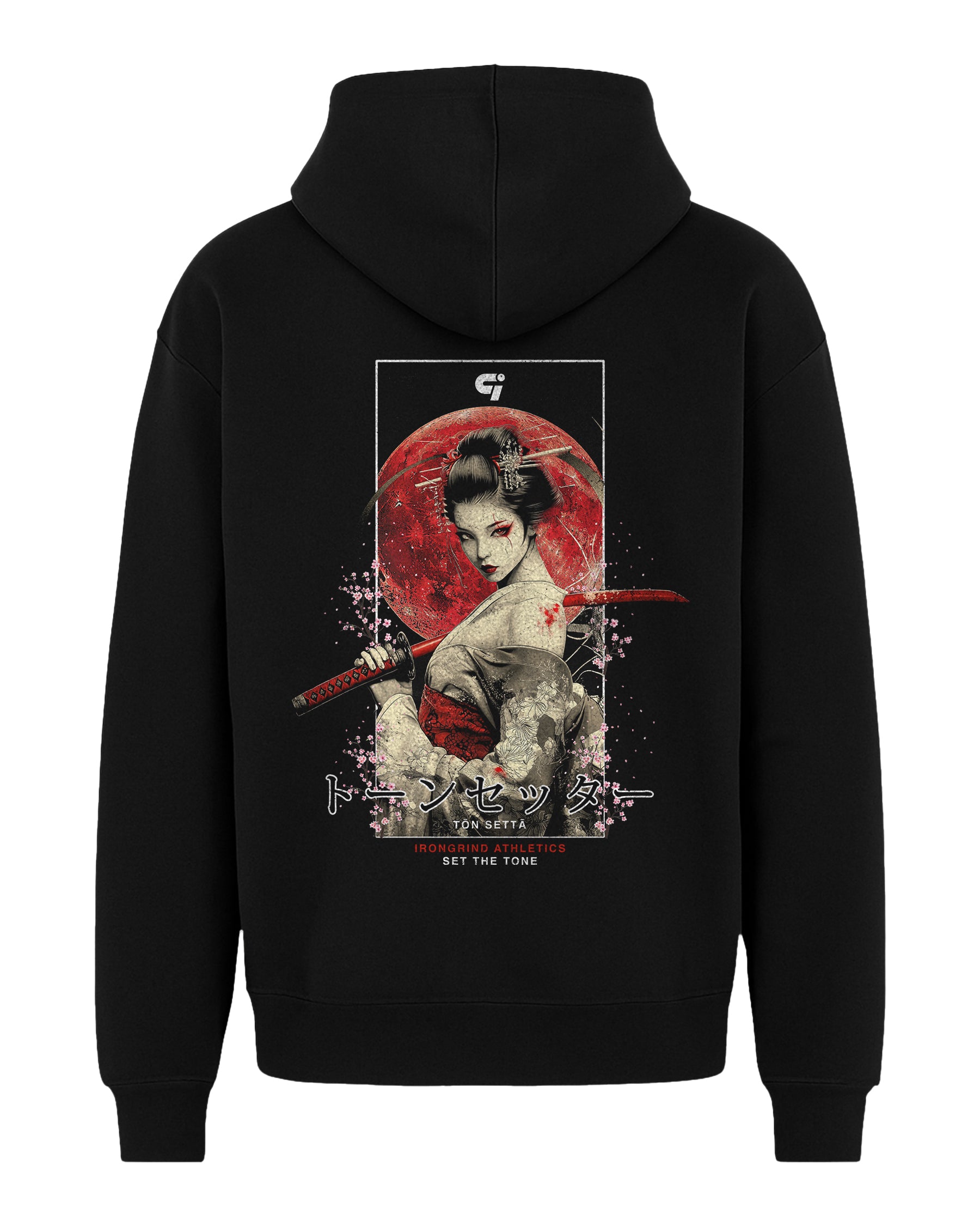 Japanese 'Geisha Warrior' Box Hoodie