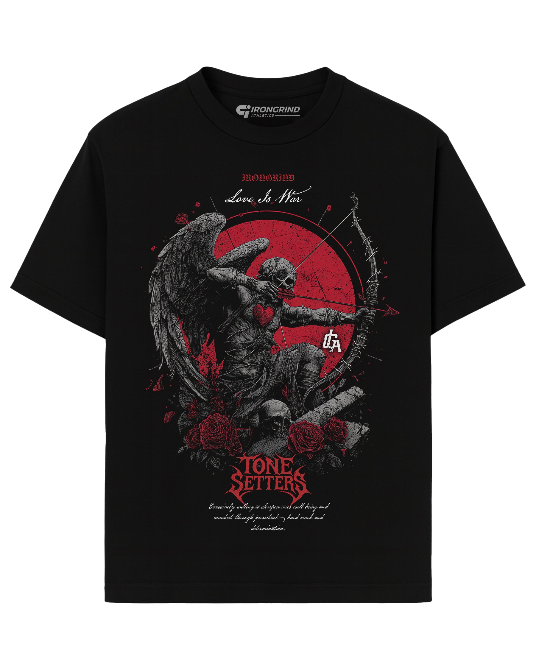 'Love Is War: Cupid's Reckoning' Heavyweight T-Shirt