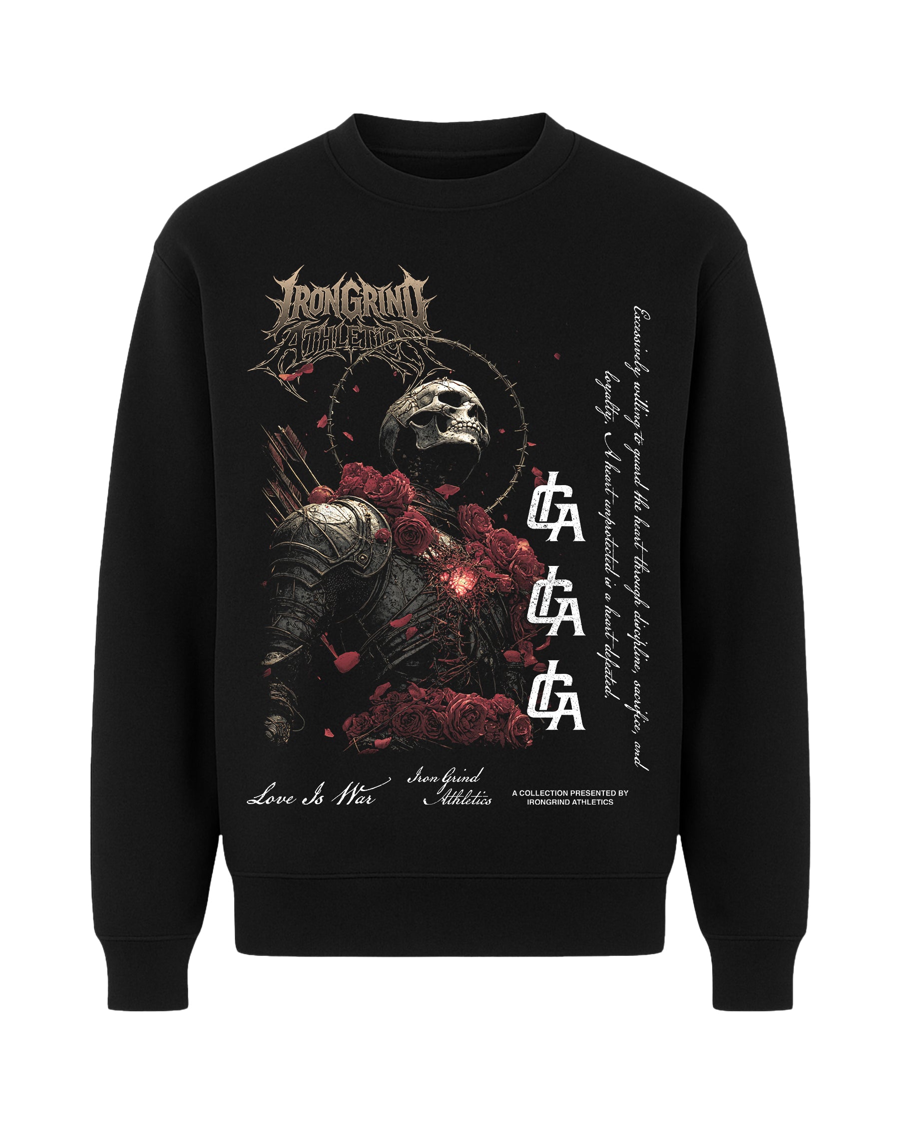 'Love Is War: Heart Under Oath' Premium Crew Neck