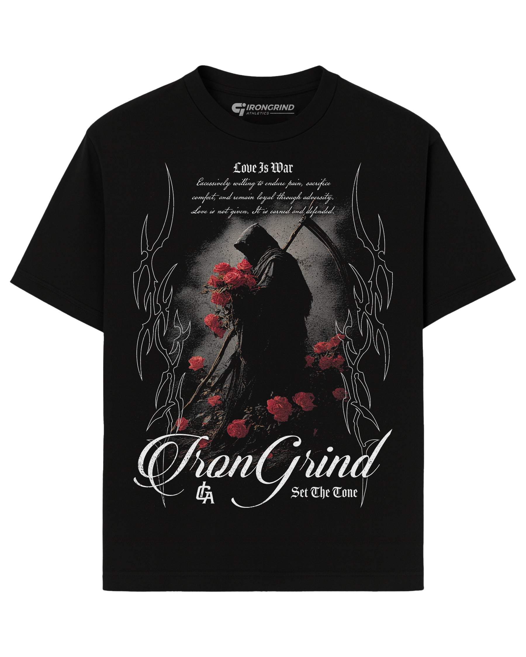 'Love Is War: To The Grave' Heavyweight T-Shirt