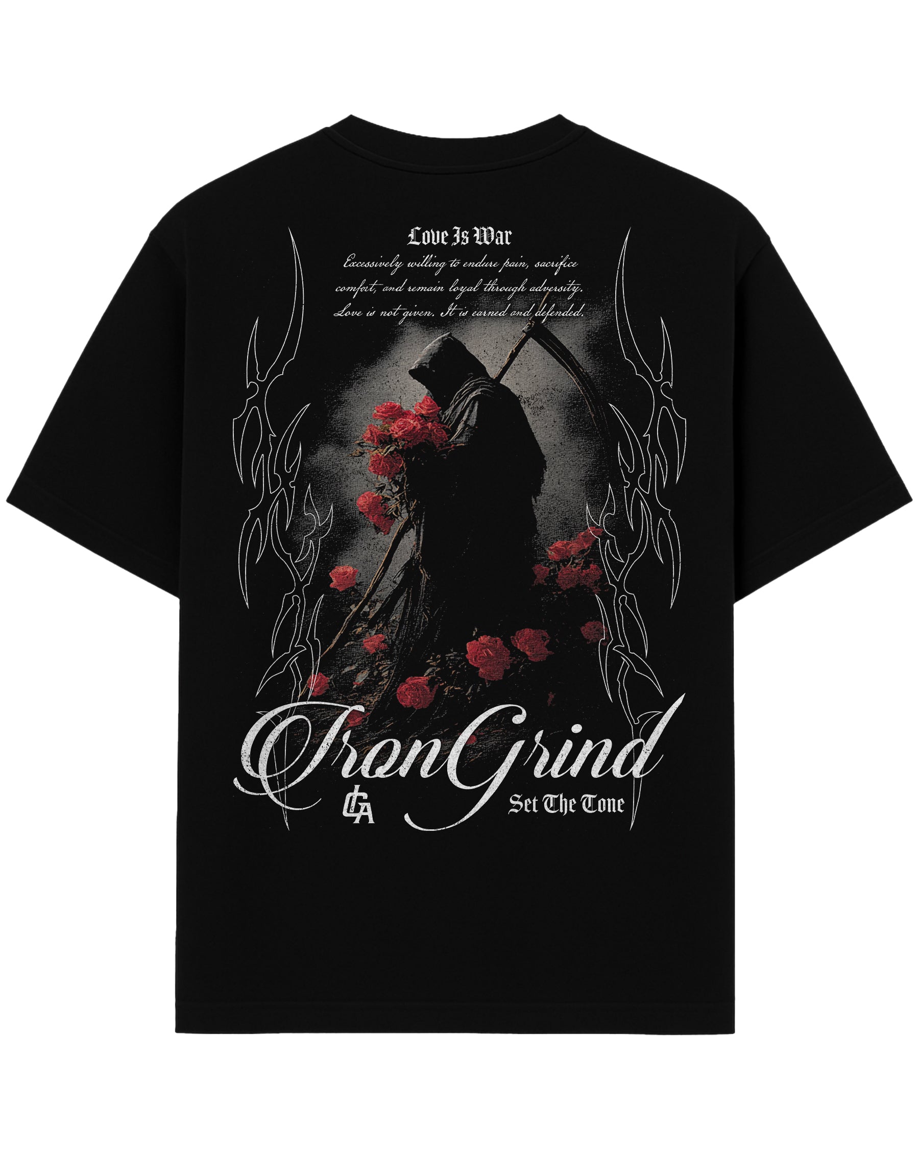 'Love Is War: To The Grave' Heavyweight T-Shirt