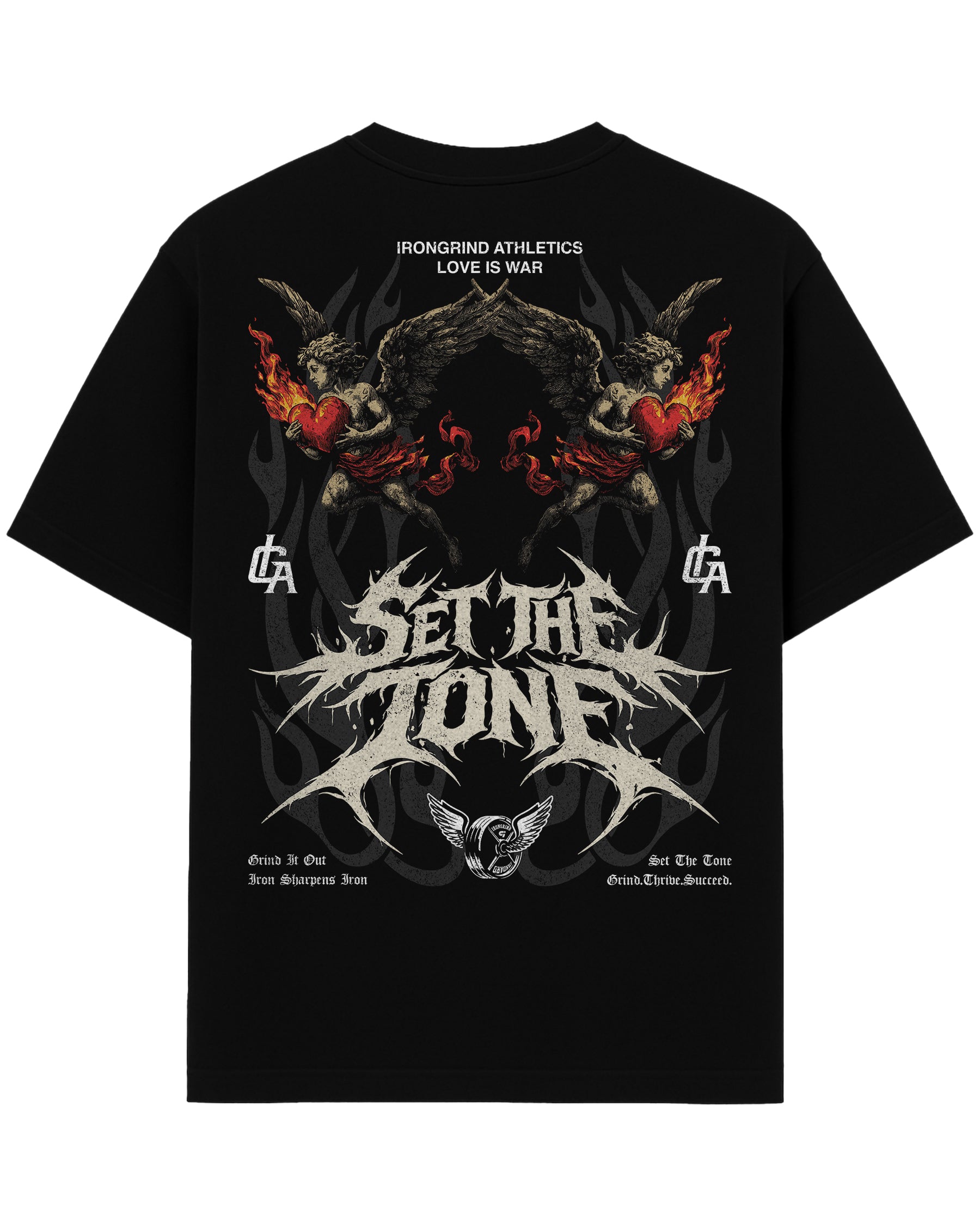 'Love Is War: Twin On Fire' Heavyweight T-Shirt