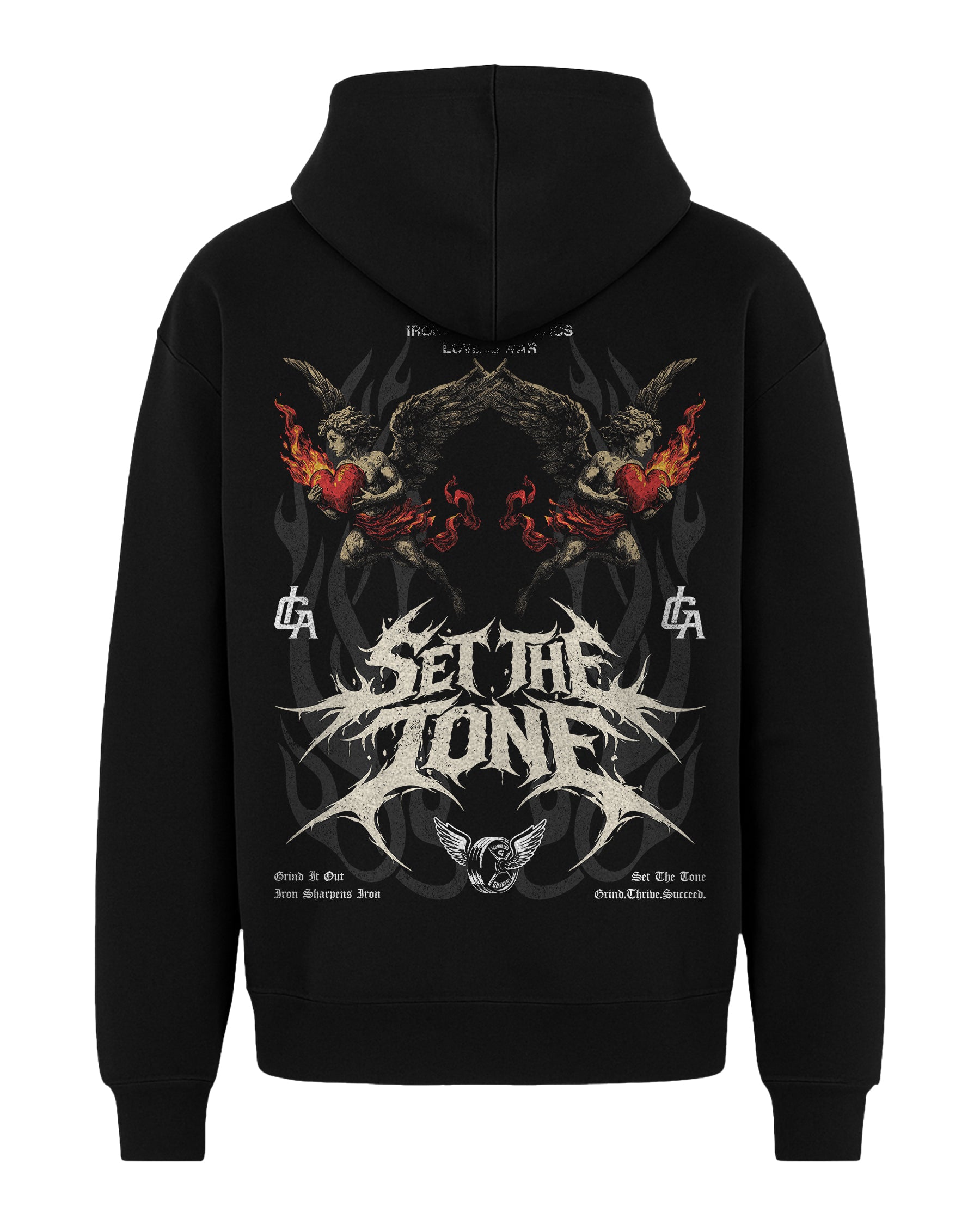 'Love Is War: Twin On Fire' Box Hoodie