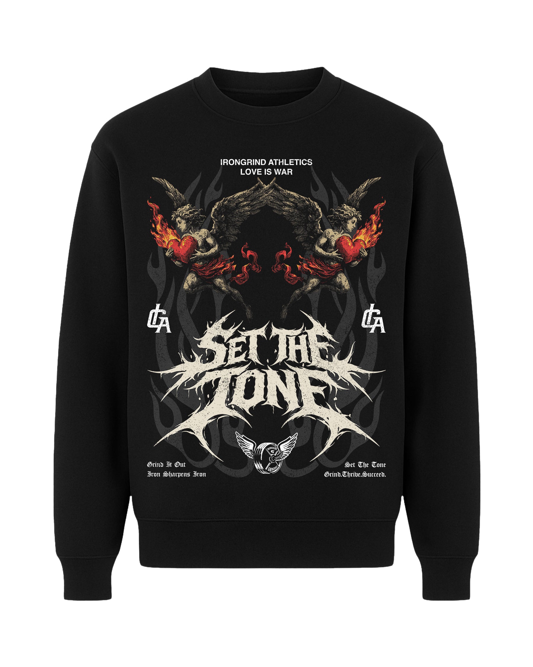 'Love Is War: Twin On Fire' Premium Crew Neck