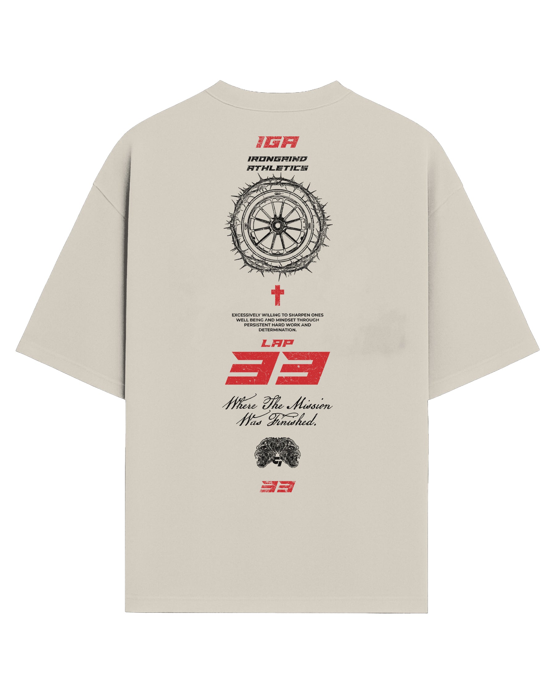 Red Line 'Lap 33' Box T-Shirt
