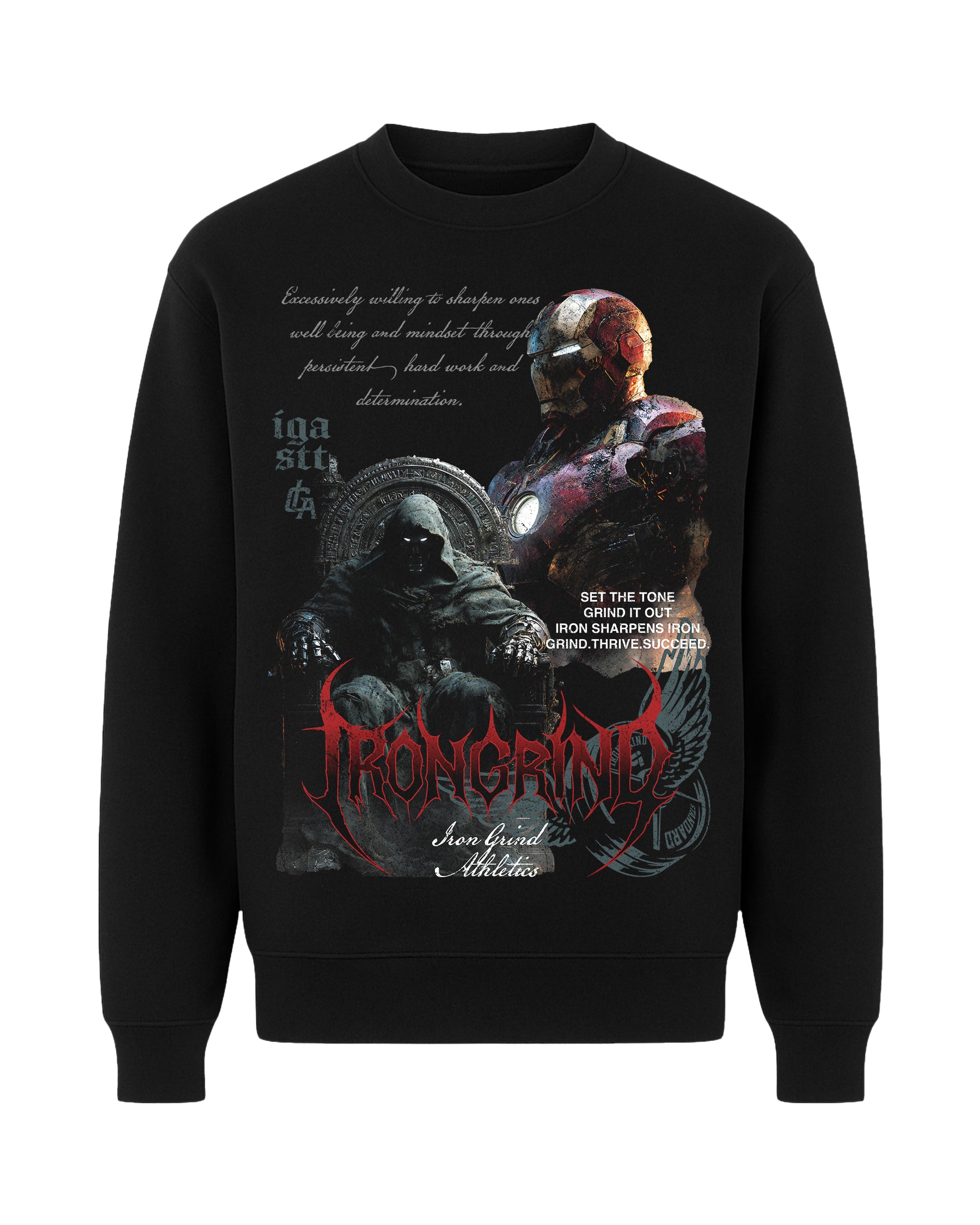 [Limited Edition] 'Marvel: Dr Doom & IronMan' Premium Crew Neck