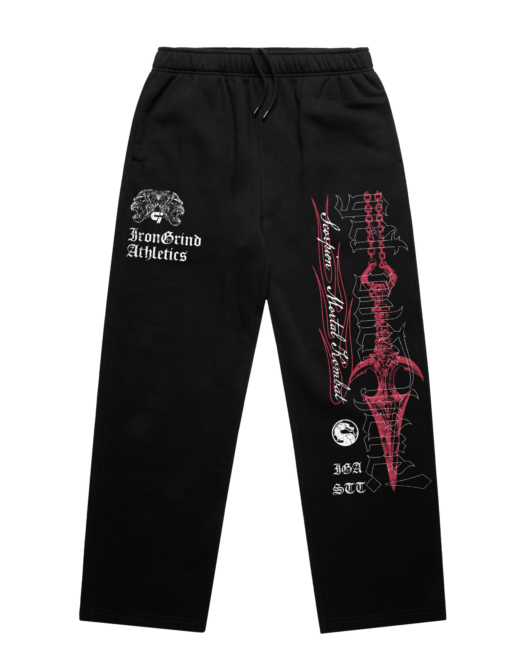 [Limited Edition] 'Mortal Kombat: Scorpion' Relax Cuffless Track Pants