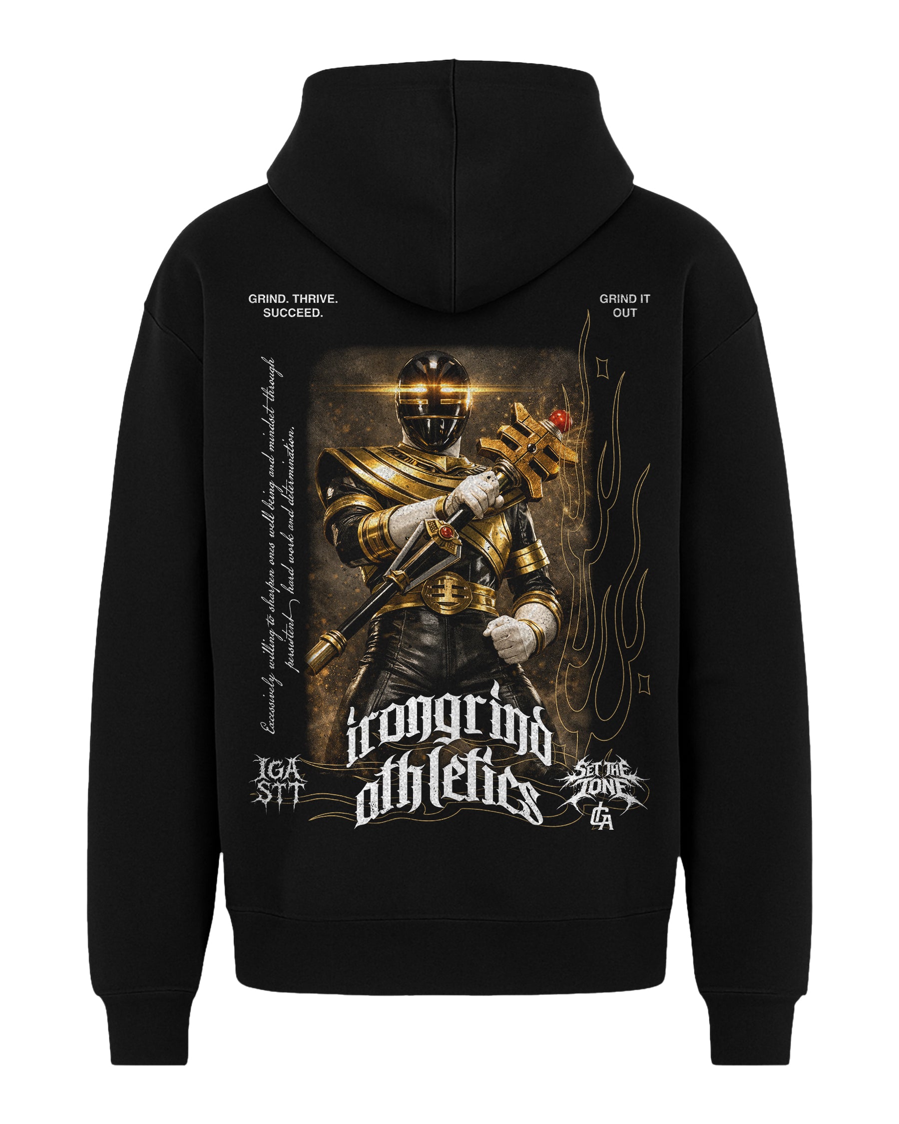 [Limited Edition] 'Pwr Rangers: Gold Ranger' Box Hoodie