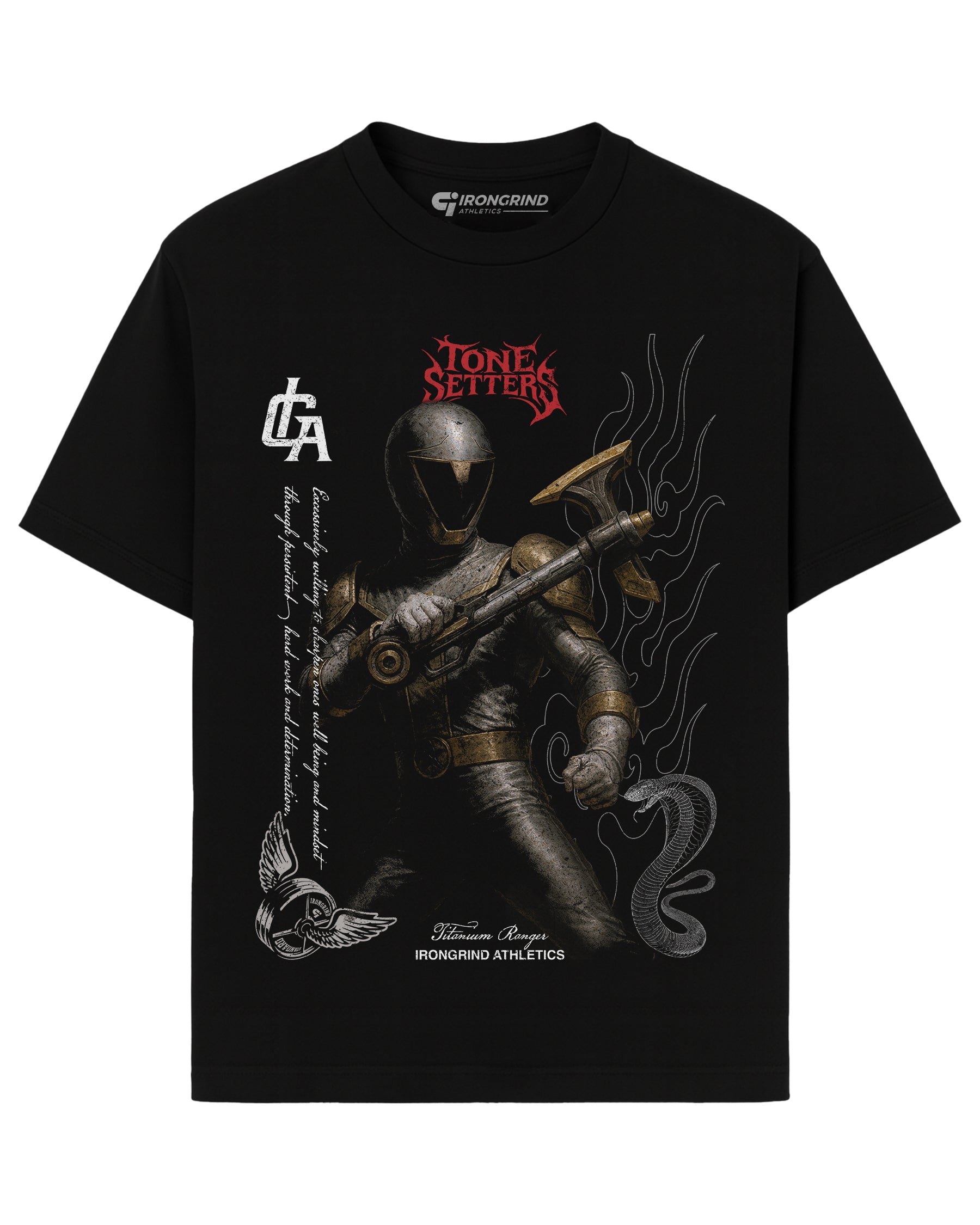 [Limited Edition] 'Pwr Rangers: Lightspeed Titanium Ranger' Heavyweight T-Shirt