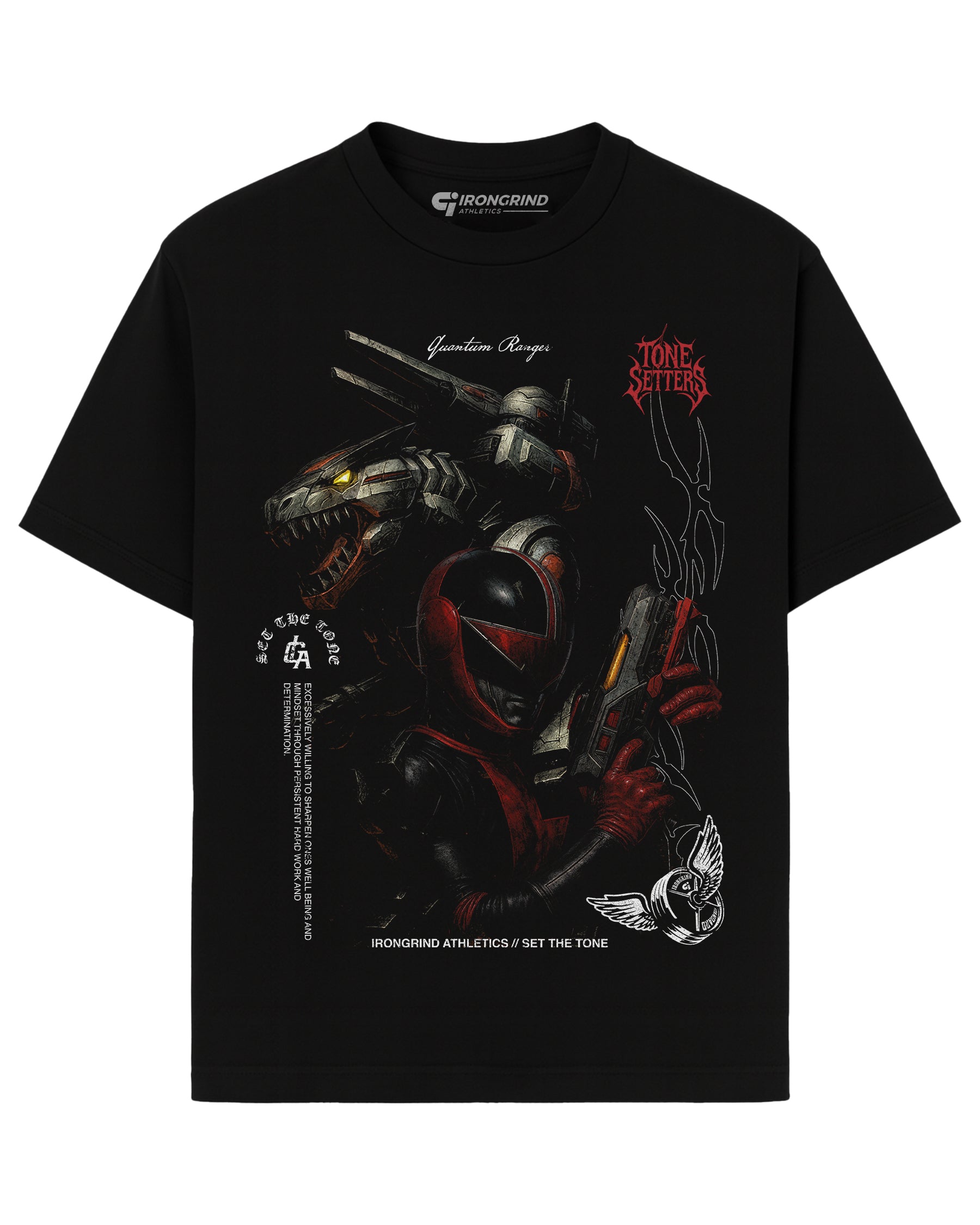 [Limited Edition] 'Pwr Rangers: Time Force Quantum Ranger' Heavyweight T-Shirt